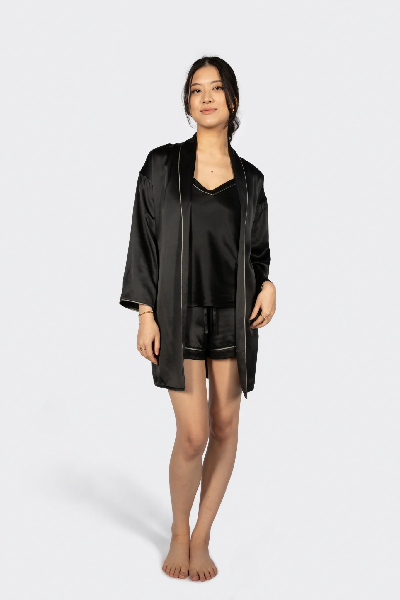 Alba Washable Silk Dressing Robe - Image 10