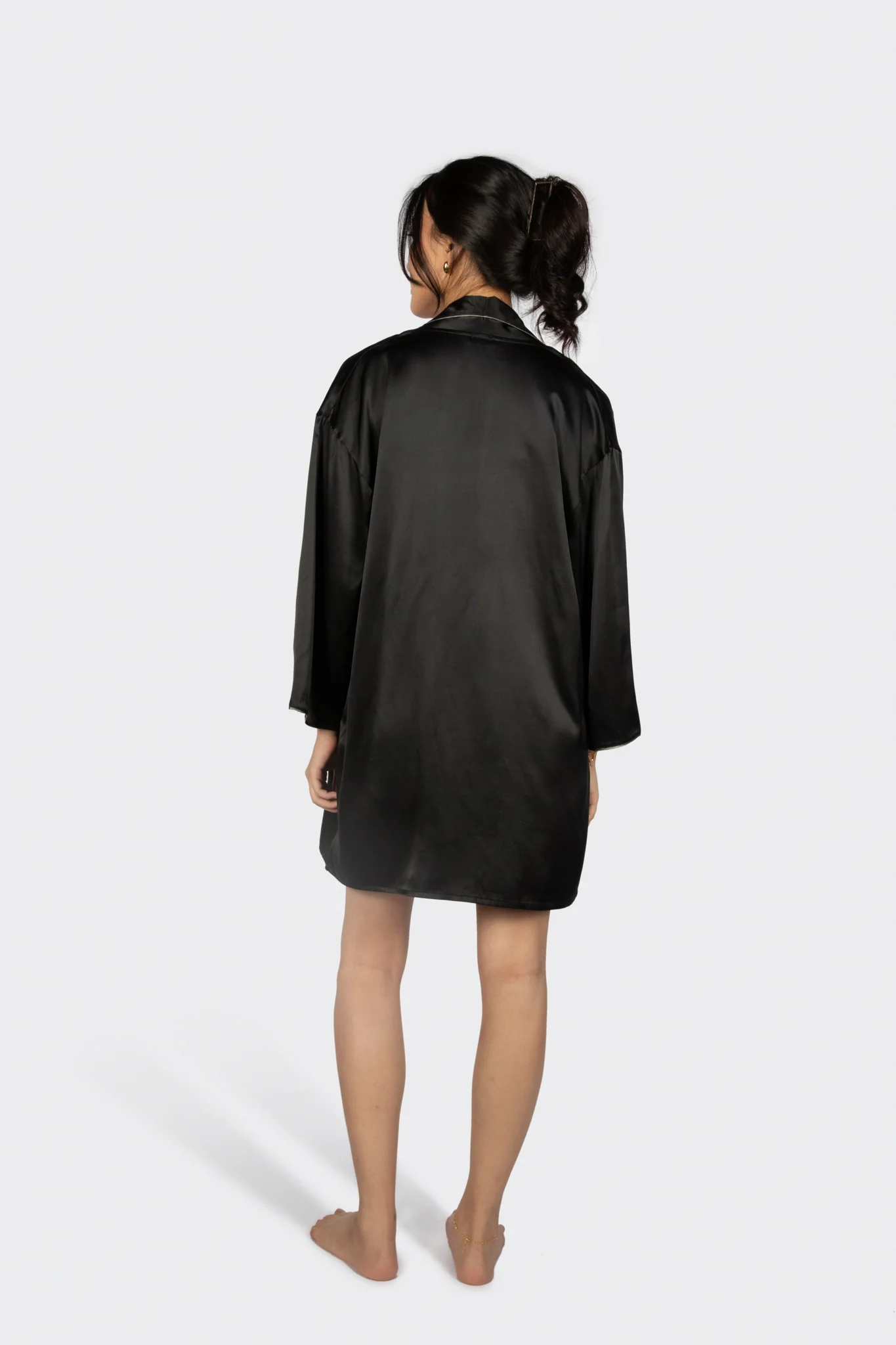 Alba Washable Silk Dressing Robe - Image 12