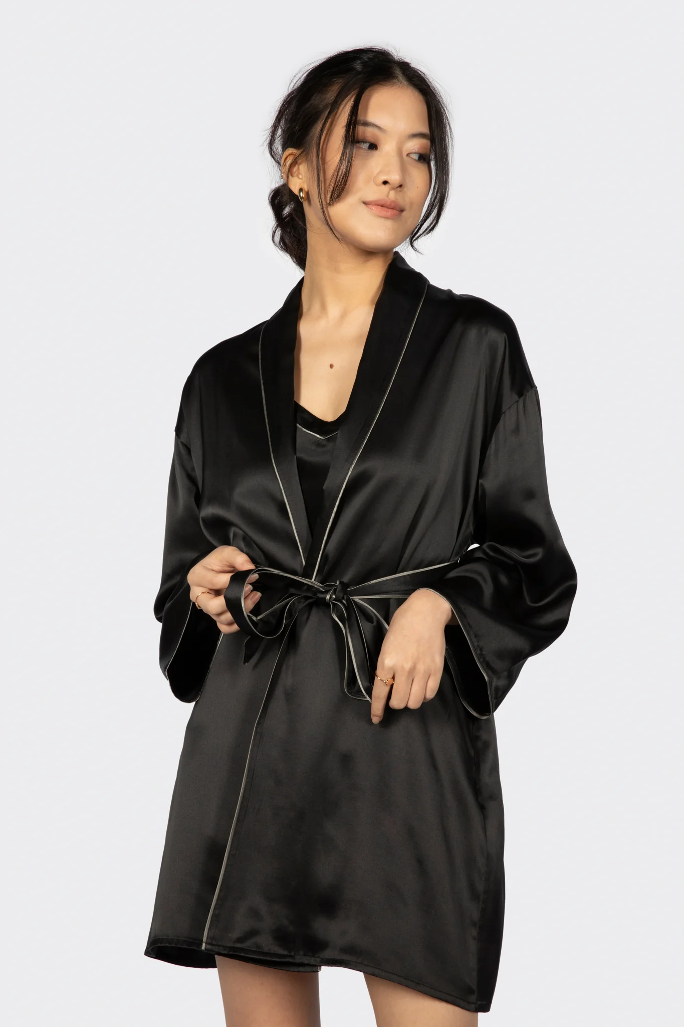 Alba Washable Silk Dressing Robe - Image 13