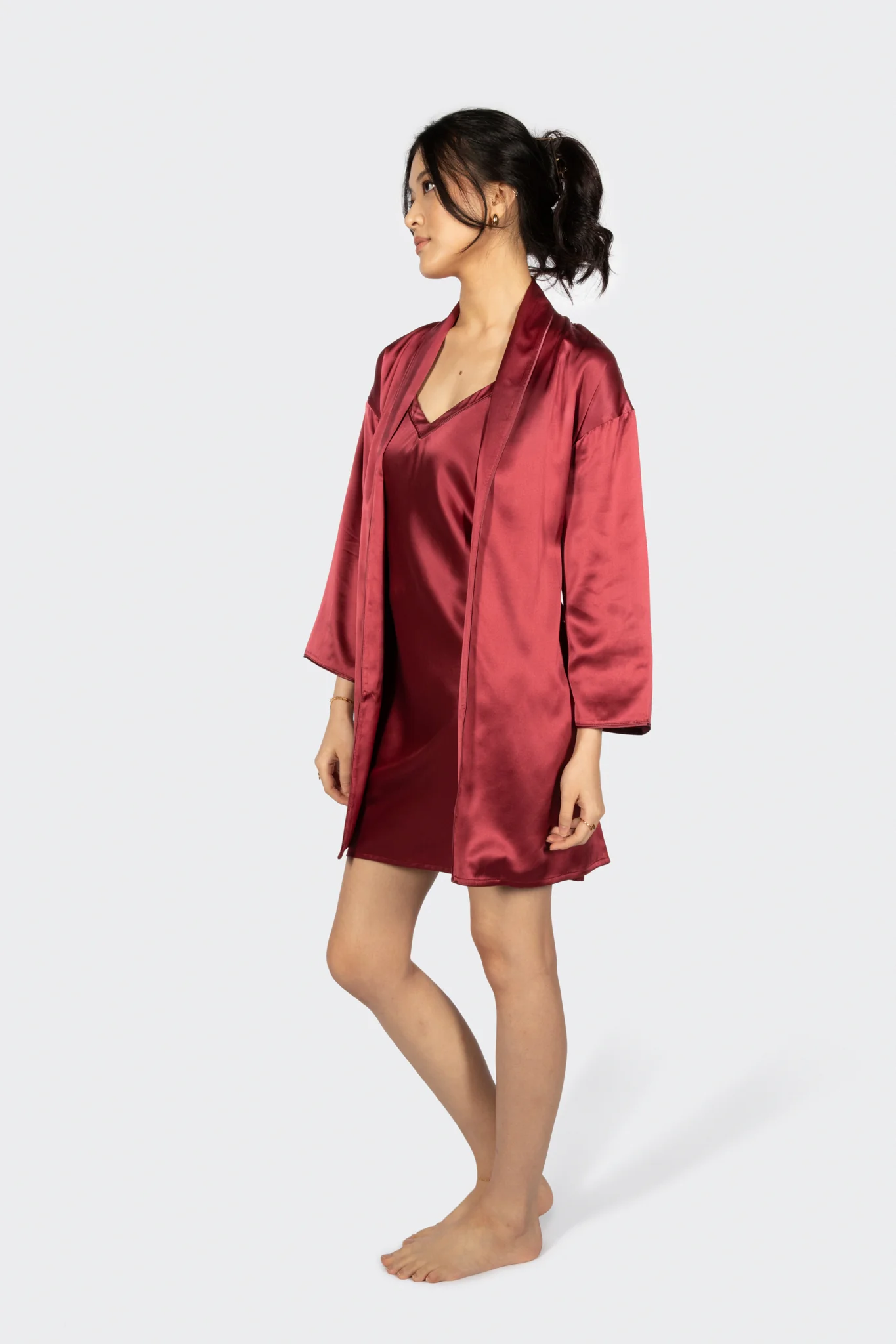 Alba Washable Silk Dressing Robe - Image 7