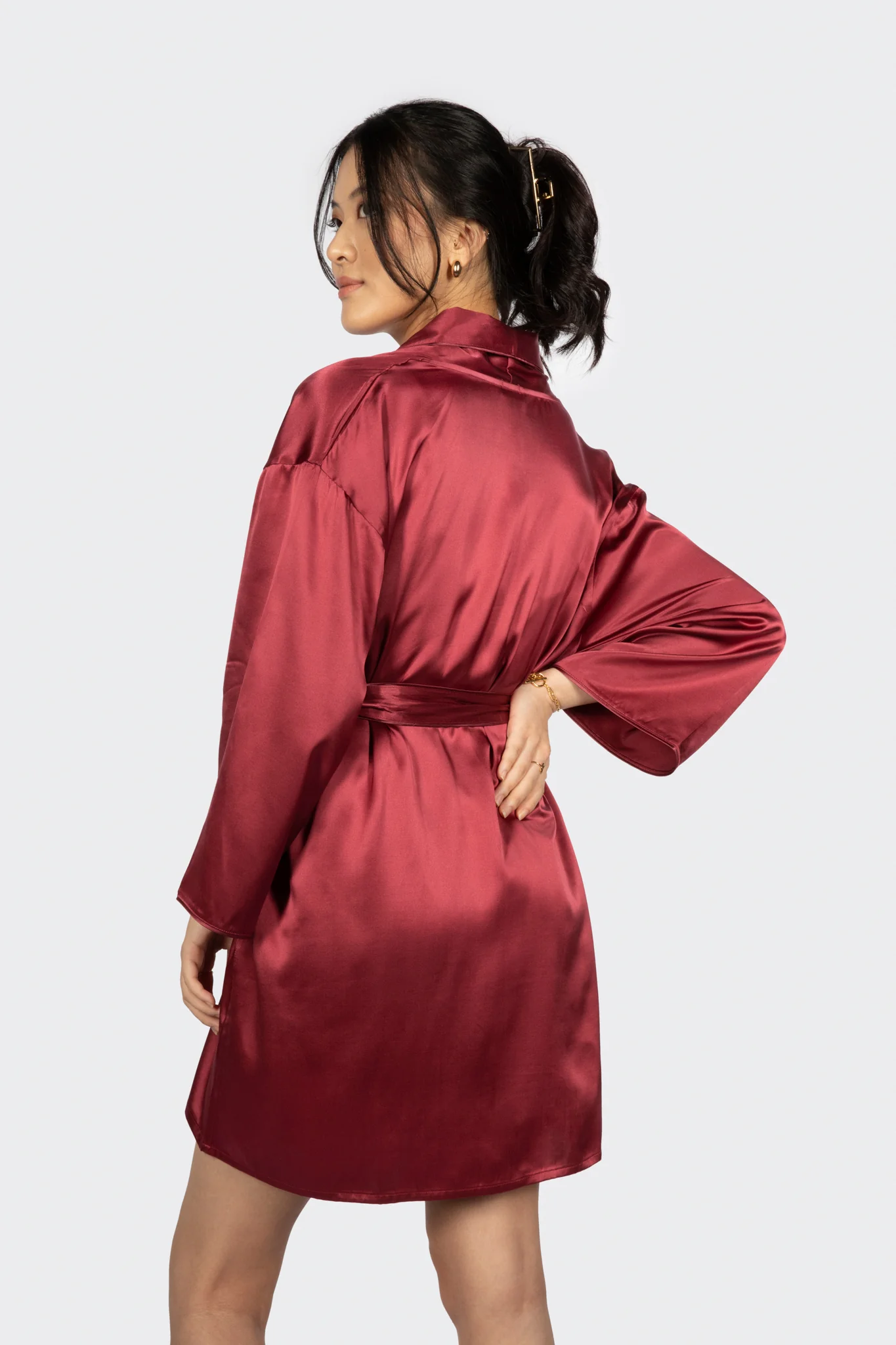 Alba Washable Silk Dressing Robe - Image 9