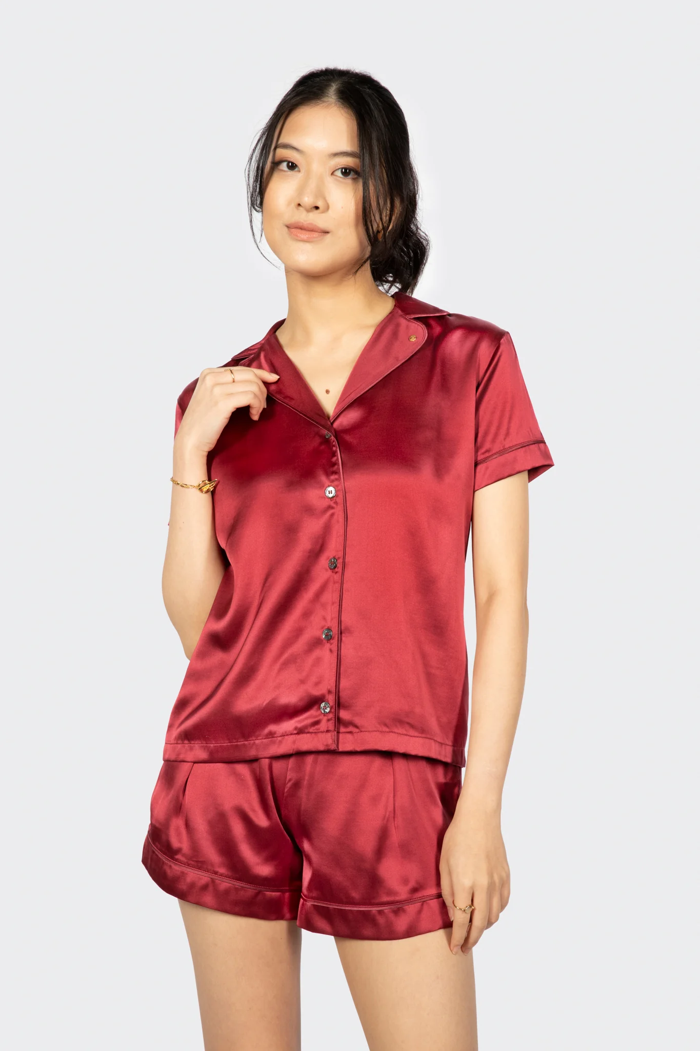 Alba Washable Silk Pyjama Shorts - Image 4