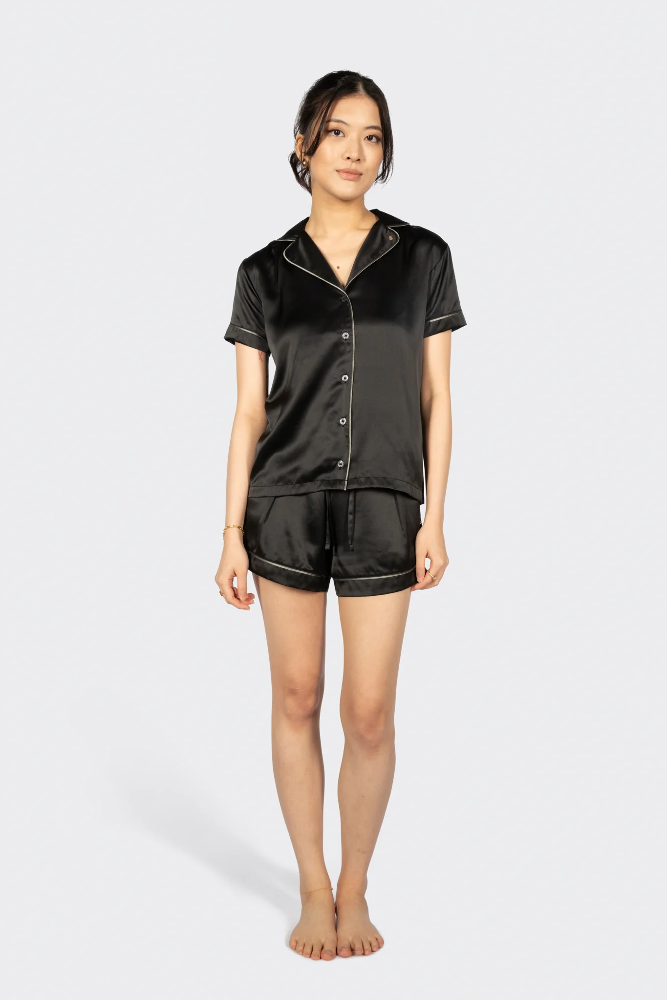 Alba Washable Silk Pyjama Shorts - Image 9