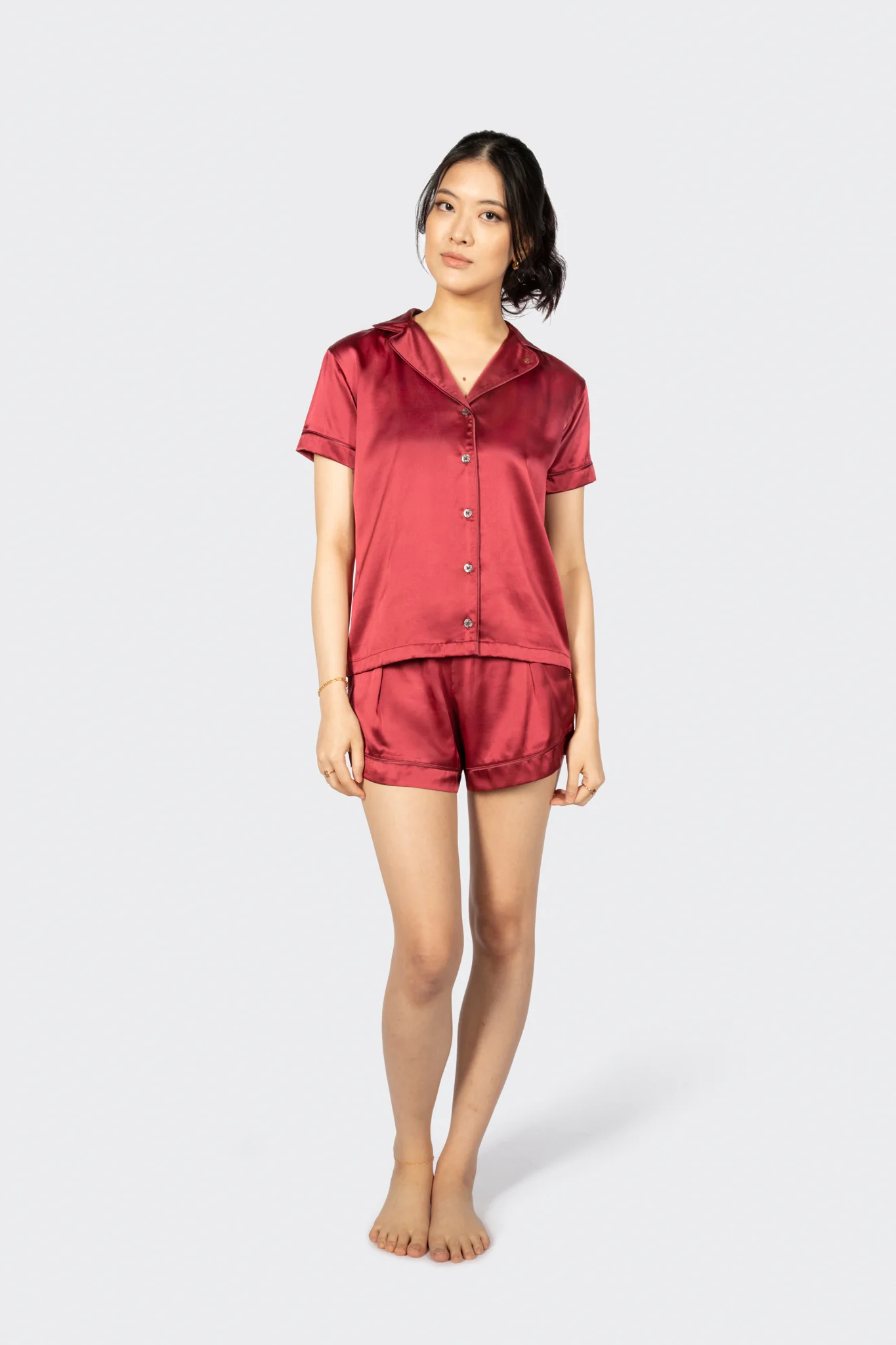 Alba Washable Silk Pyjama Top - Image 11