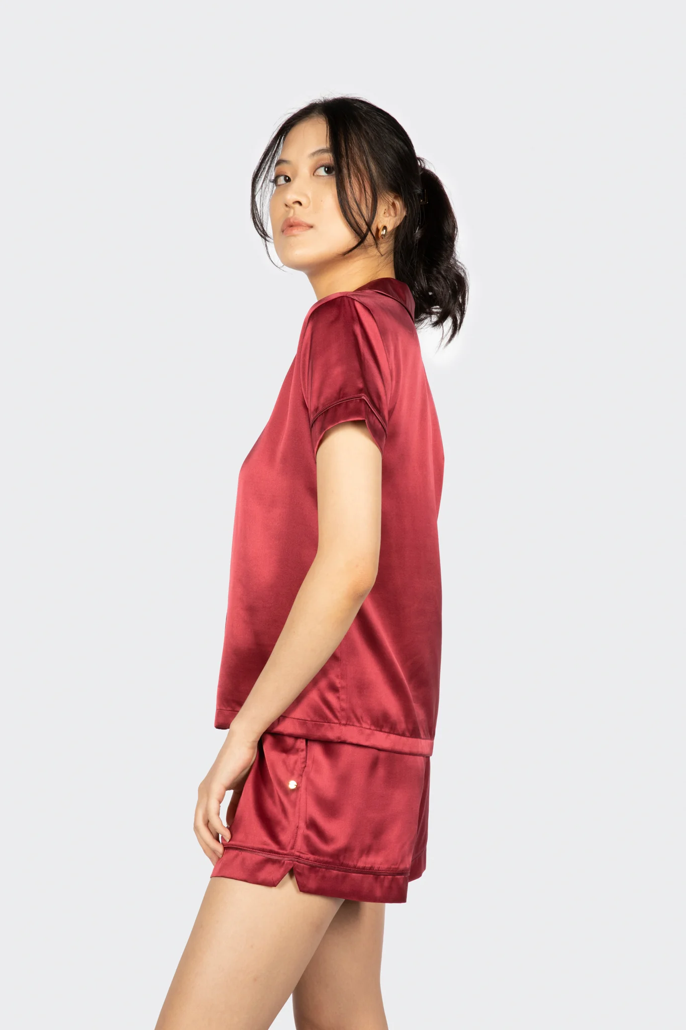 Alba Washable Silk Pyjama Top - Image 14