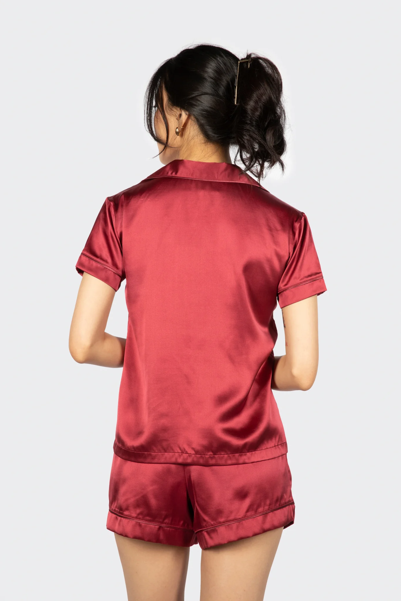 Alba Washable Silk Pyjama Top - Image 15