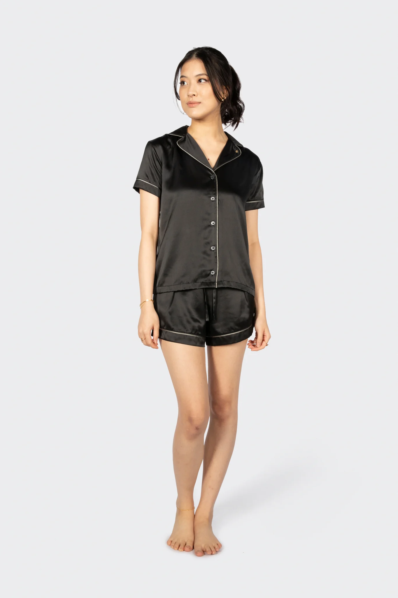 Alba Washable Silk Pyjama Top - Image 5