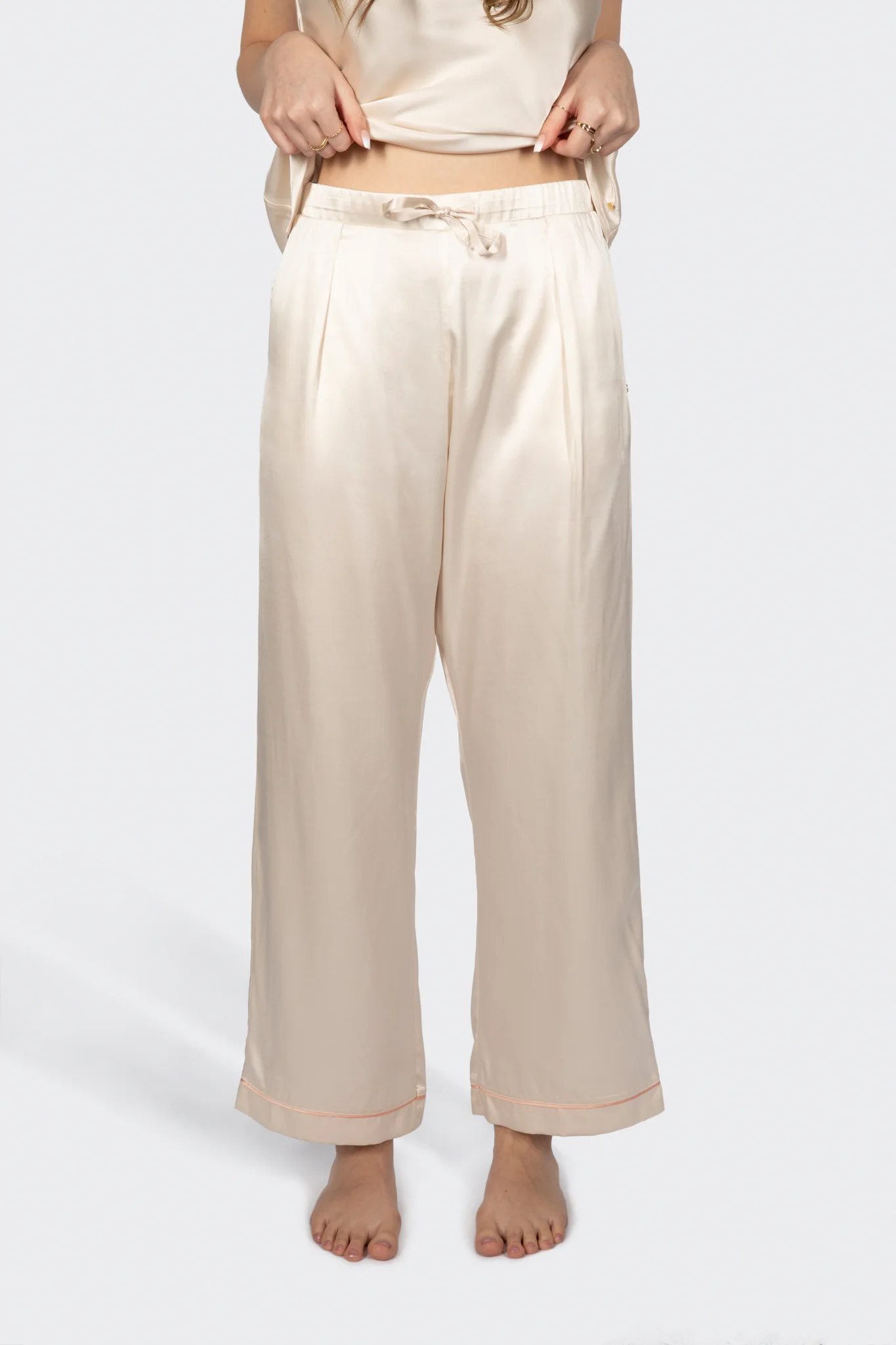 Alba Washable Silk Pyjama Trousers - Image 2