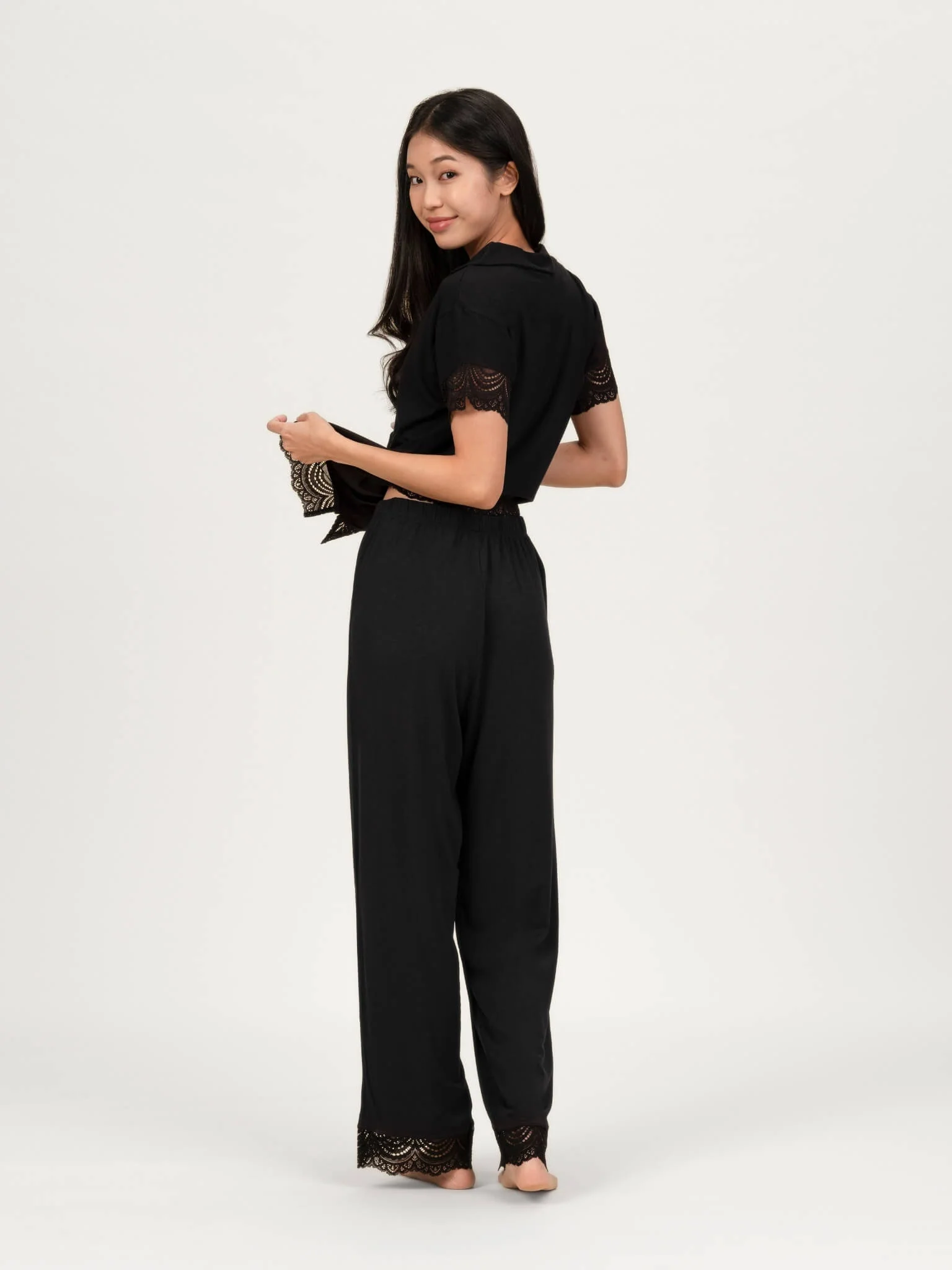Carezza Lace Long Pyjamas Pants - Image 6