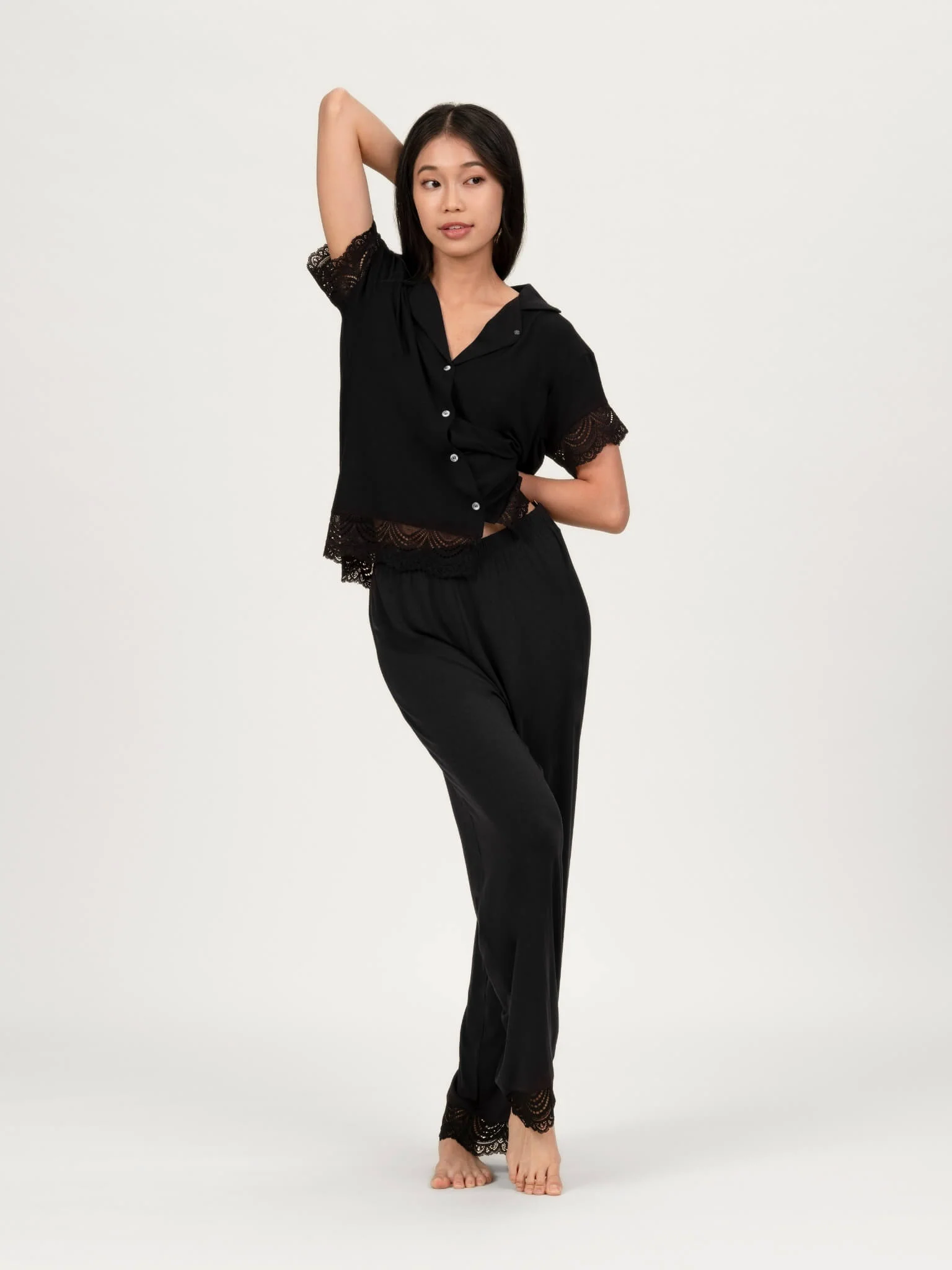 Carezza Lace Long Pyjamas Pants - Image 7
