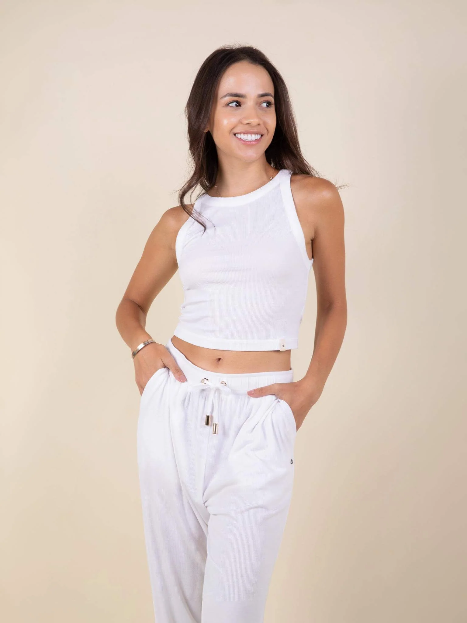 Daydream Ribbed Crop Tank Top - Image 5