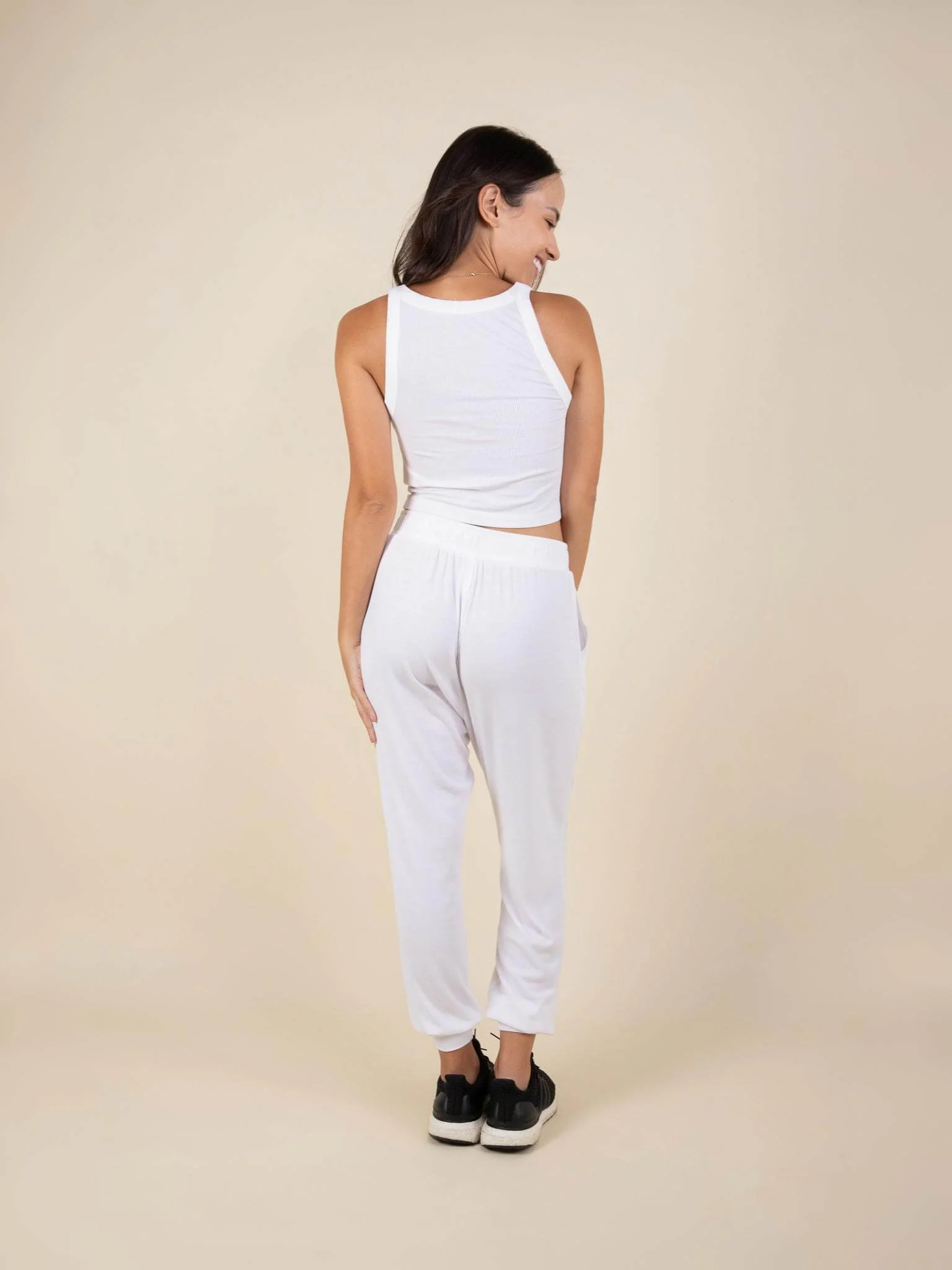 Daydream Ribbed Crop Tank Top - Image 7