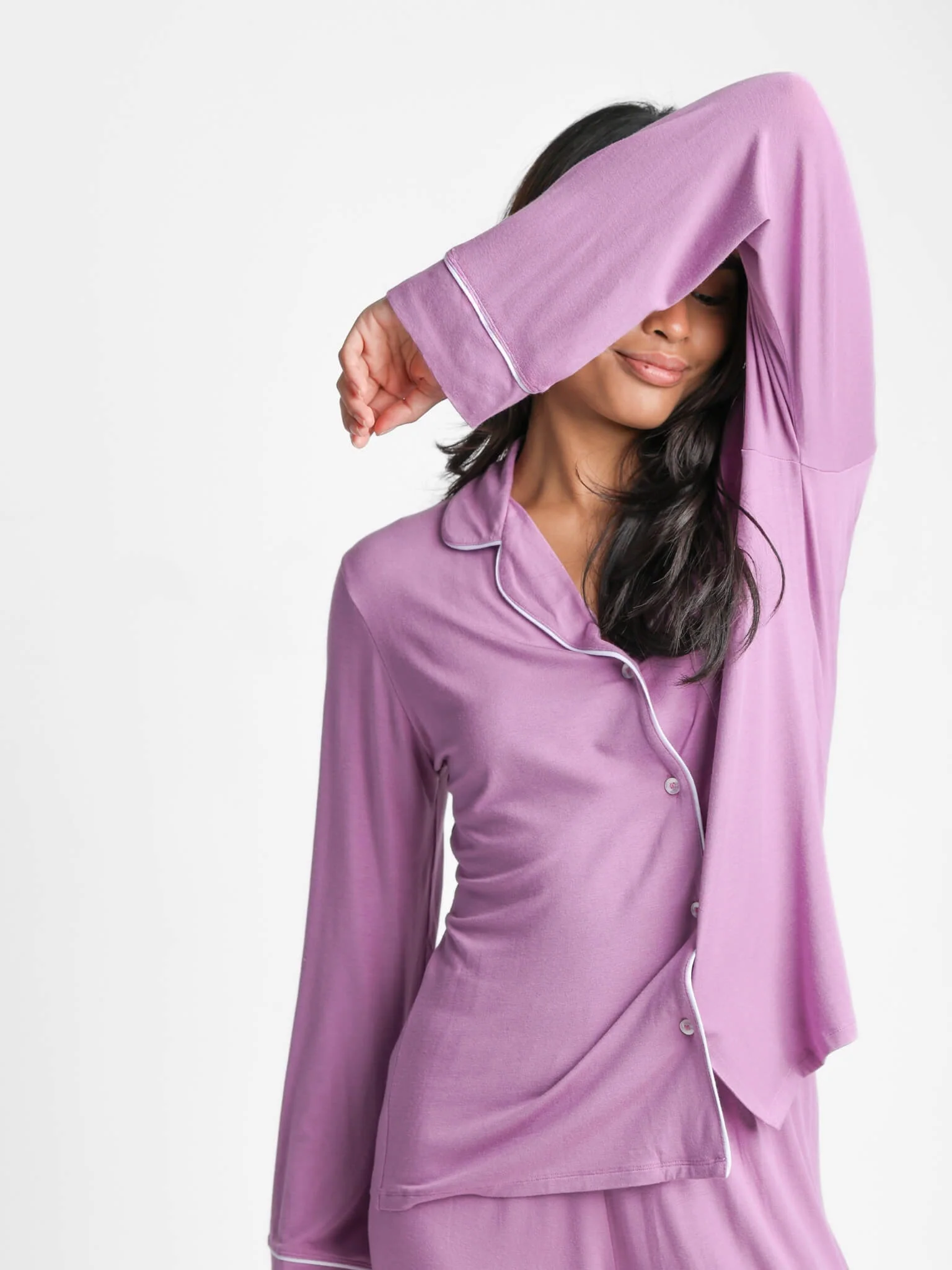Je Dors Long Sleeve Pyjamas Top - Image 37