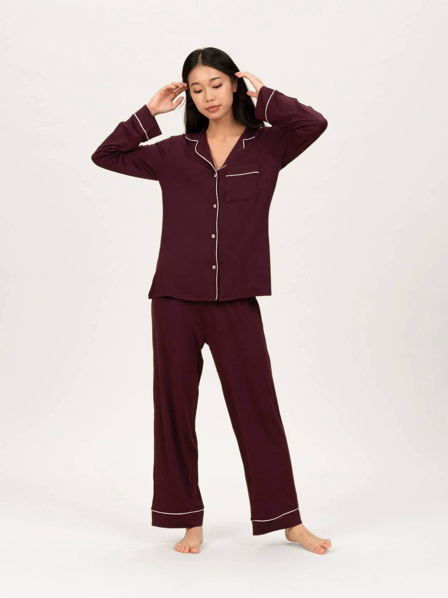 Je Dors Long Sleeve Pyjamas Top - Image 41