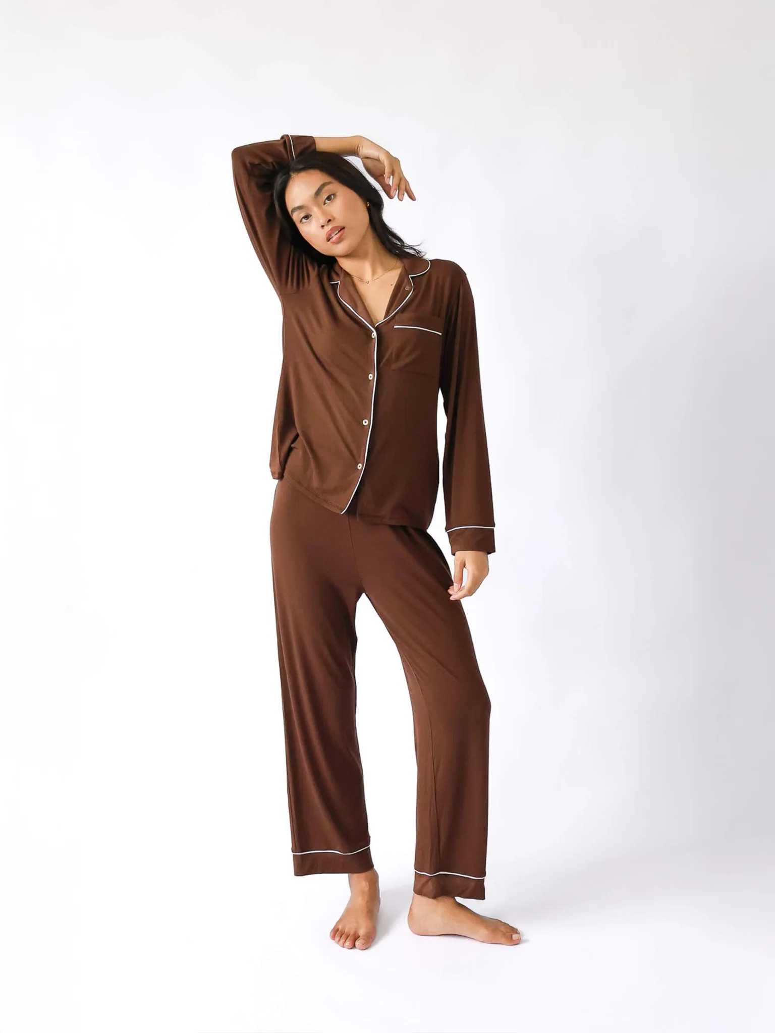 Je Dors Long Sleeve Pyjamas Top - Image 47