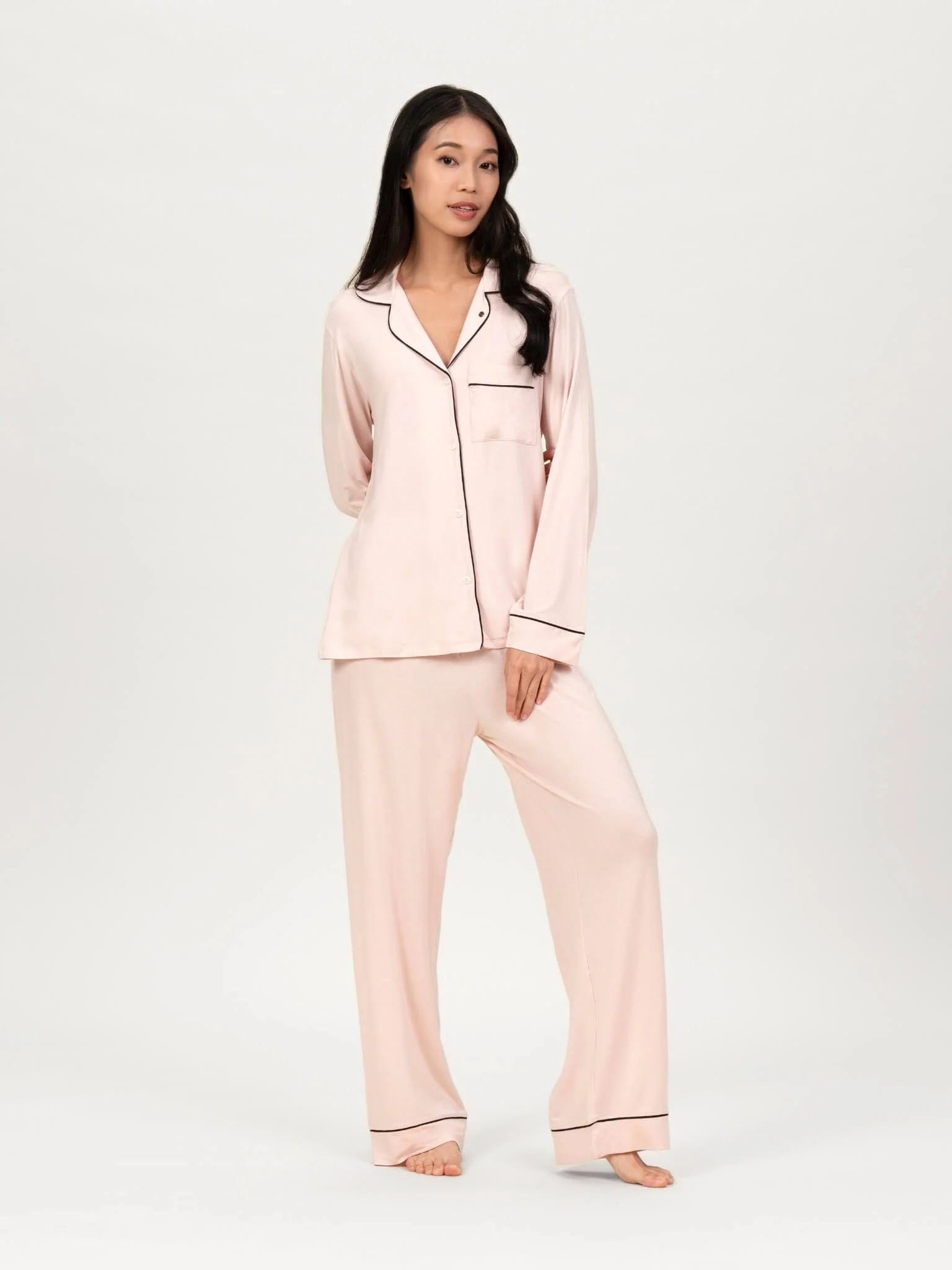 Je Dors Long Sleeve Pyjamas Top - Image 54