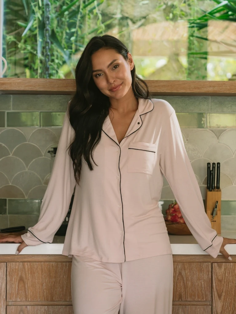 Je Dors Long Sleeve Pyjamas Top - Image 58