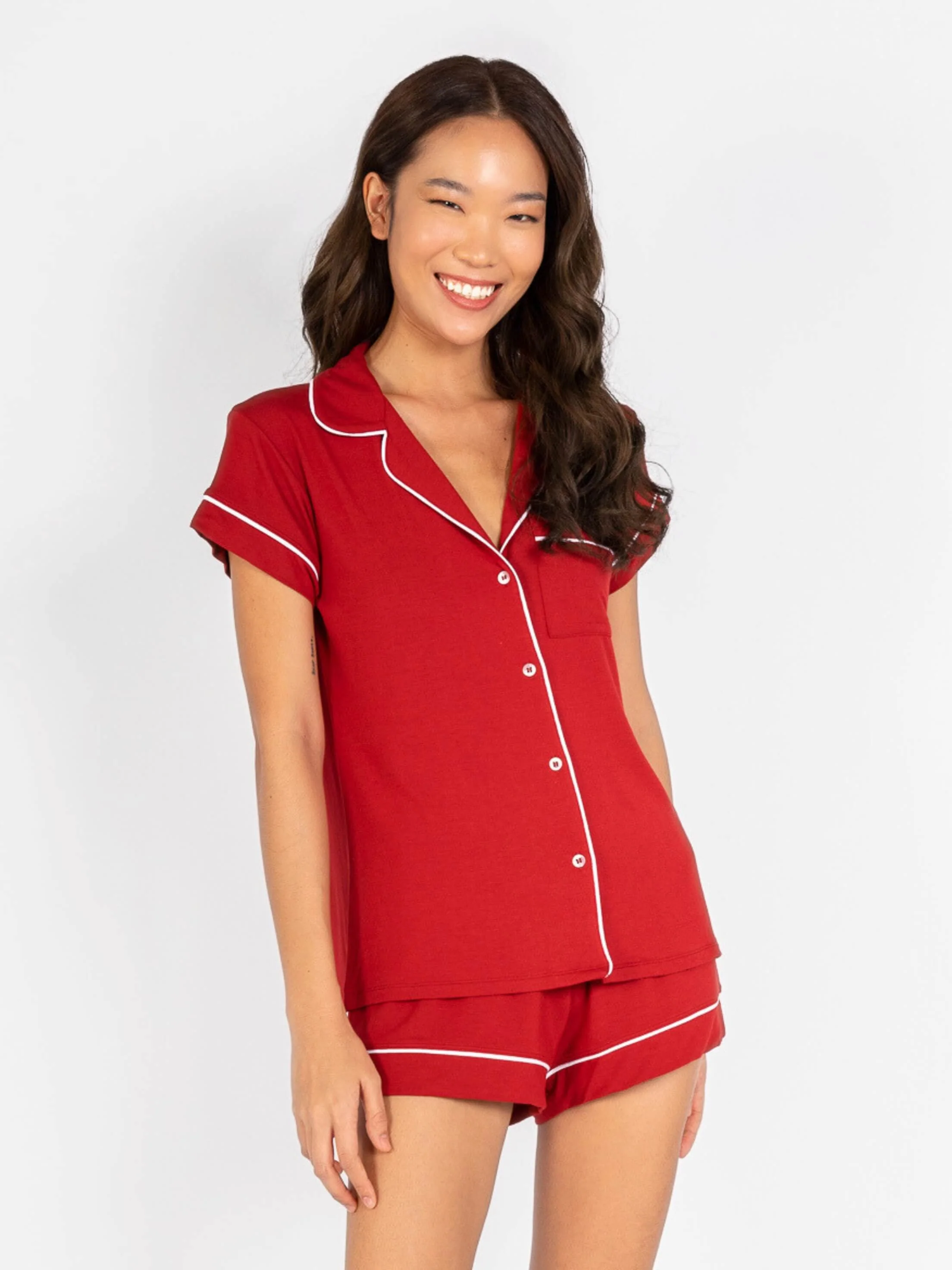 Je Dors Short Sleeve Pyjamas Top - Image 11