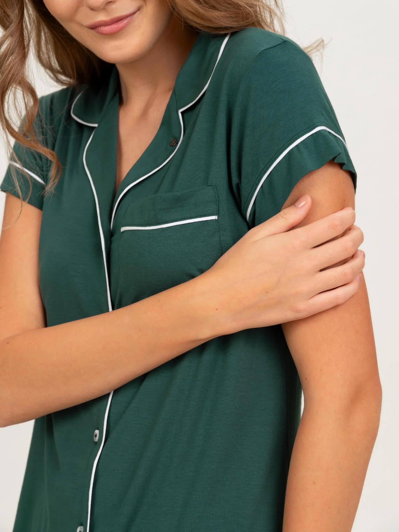Je Dors Short Sleeve Pyjamas Top - Image 23