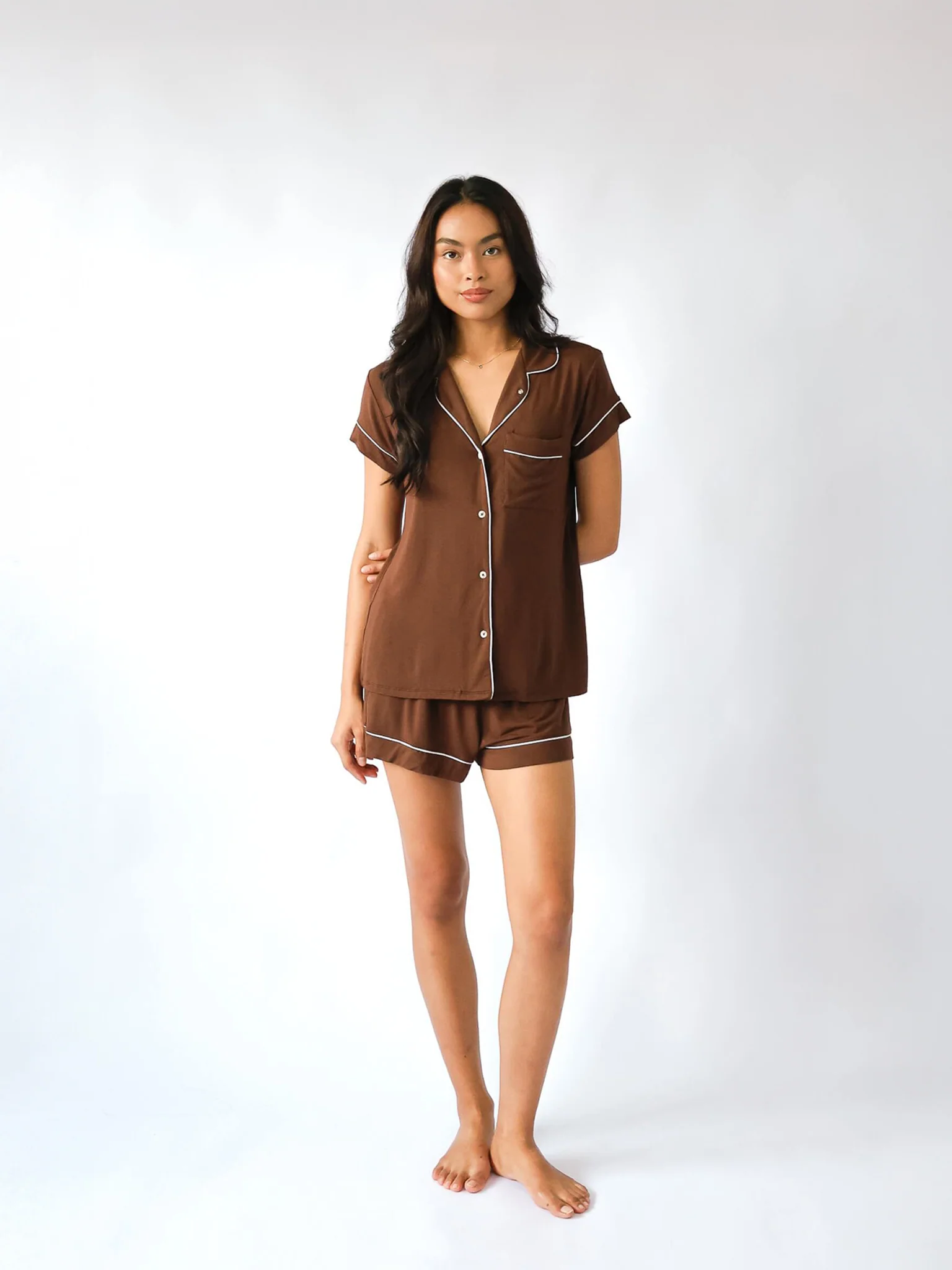 Je Dors Short Sleeve Pyjamas Top - Image 34