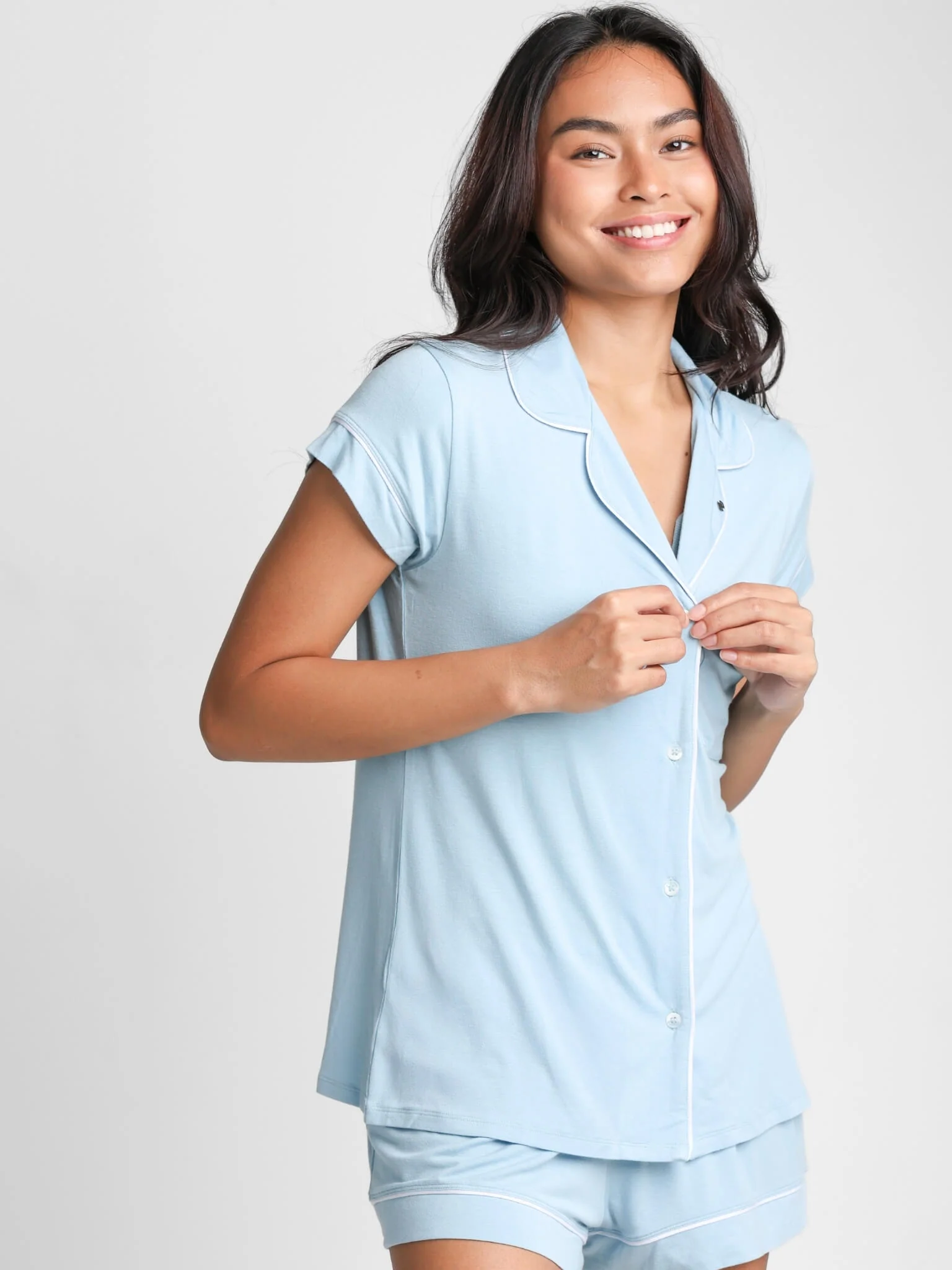 Je Dors Short Sleeve Pyjamas Top - Image 40
