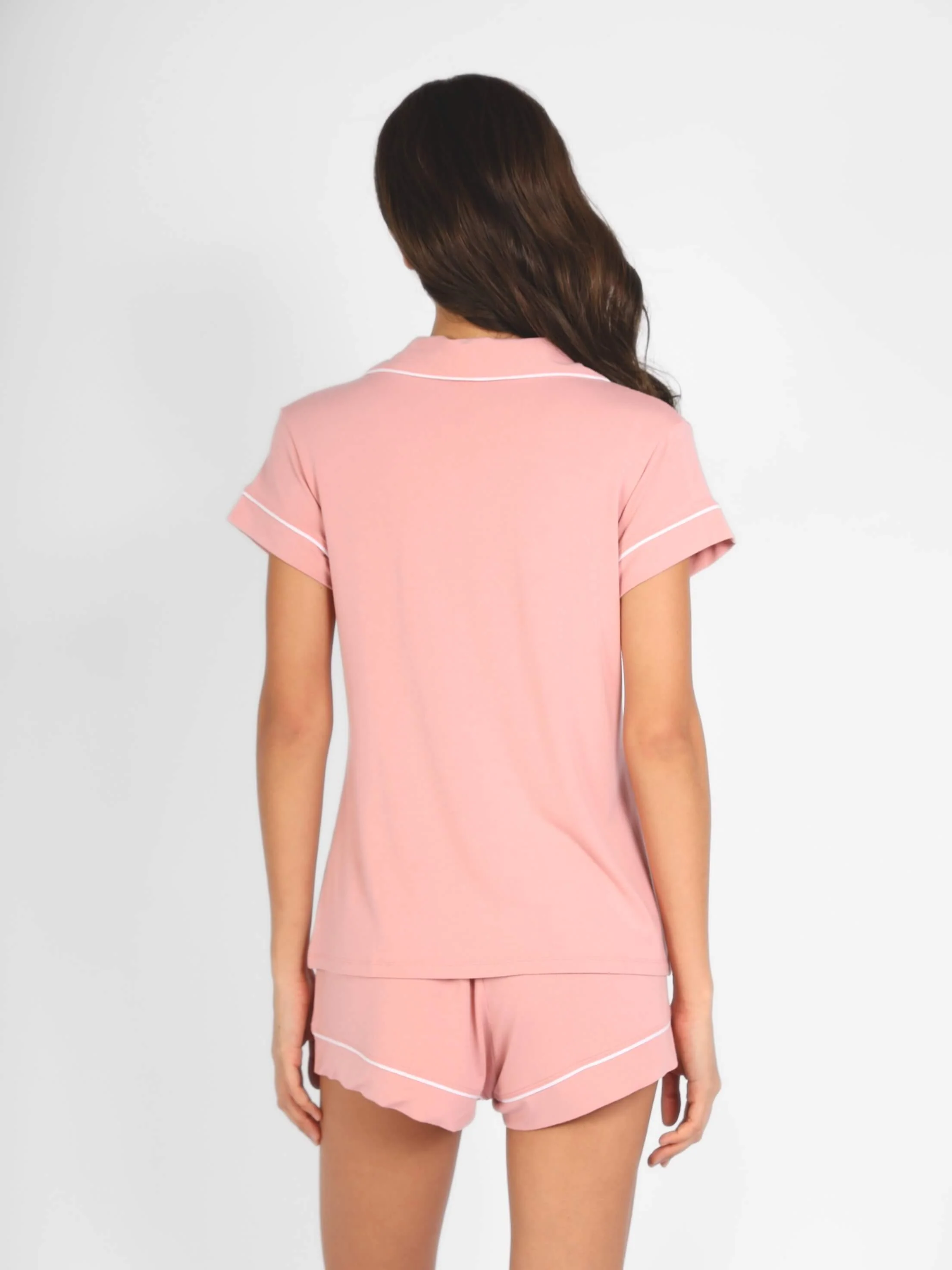 Je Dors Short Sleeve Pyjamas Top - Image 65
