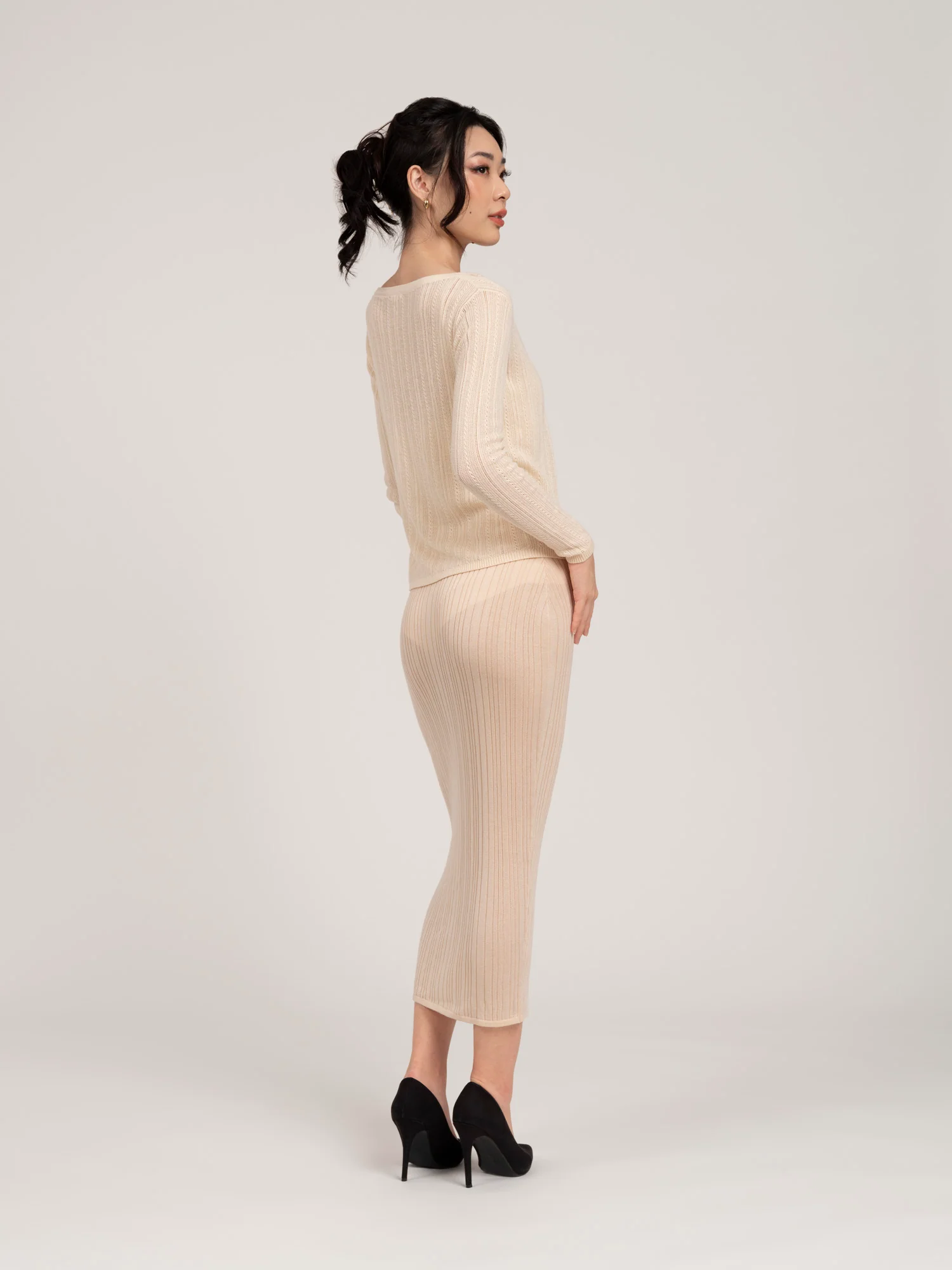 Lumiere Pointelle Knit Cardi - Image 3