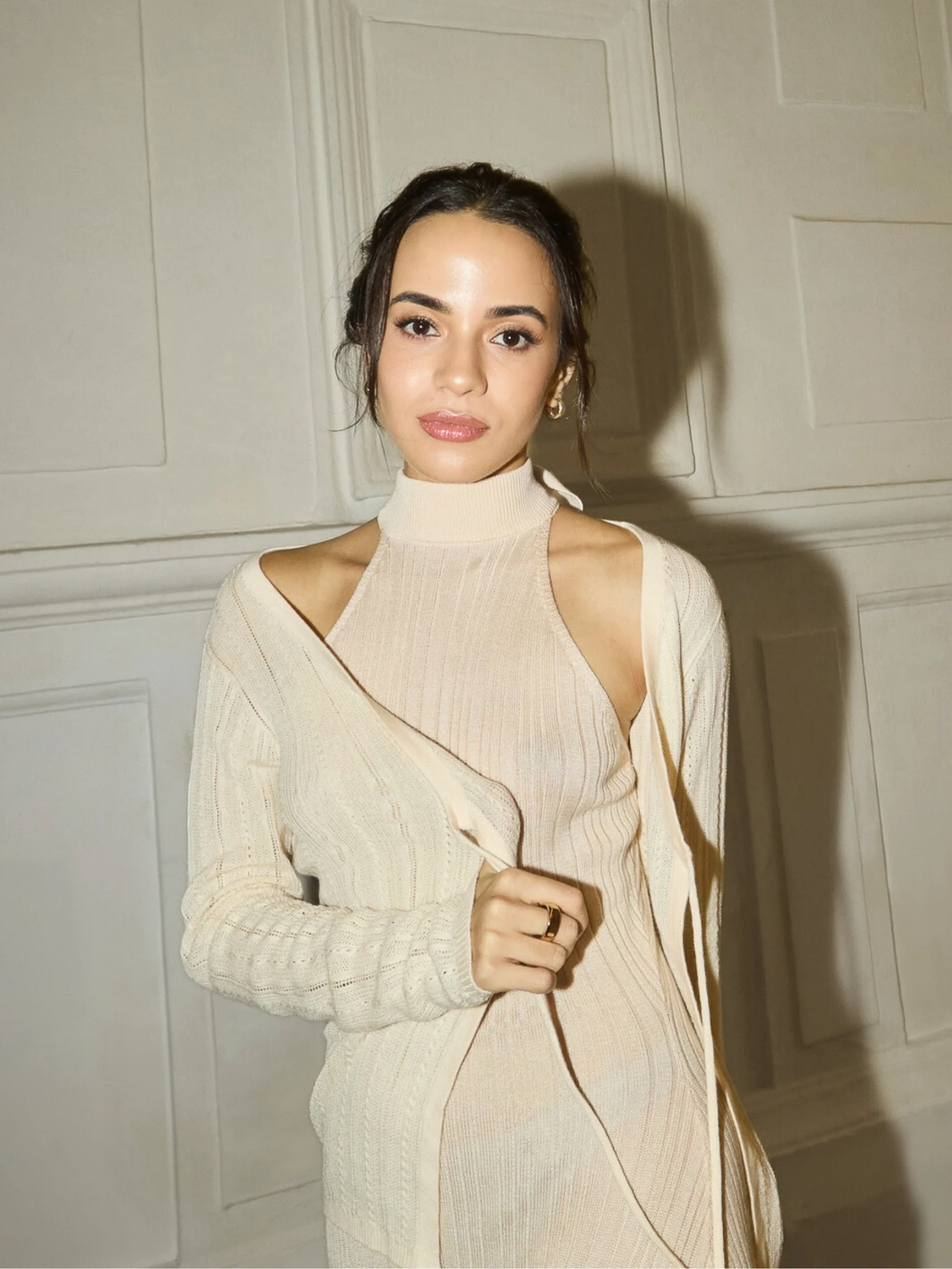 Lumiere Pointelle Knit Cardi - Image 4