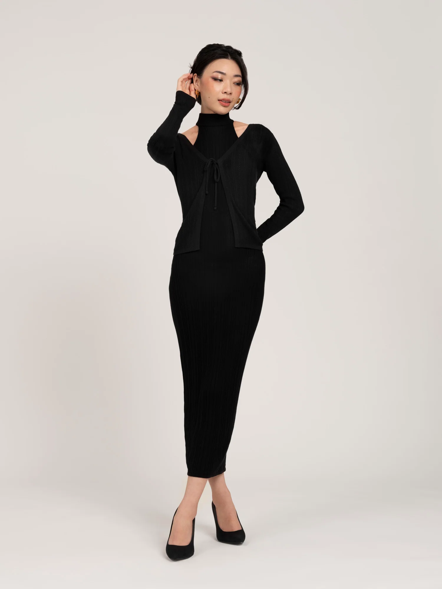 Lumiere Pointelle Knit Cardi - Image 6