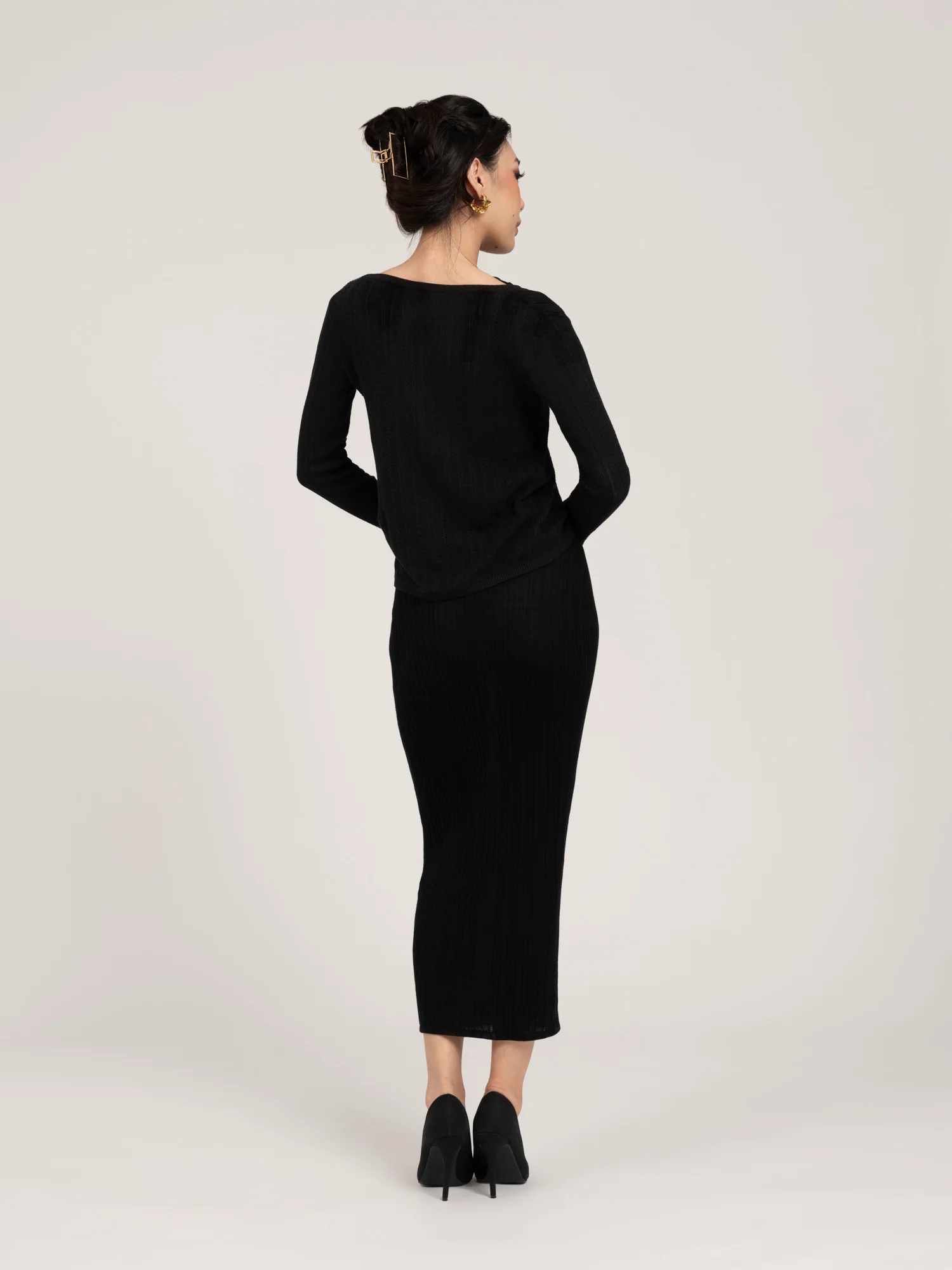 Lumiere Pointelle Knit Cardi - Image 7