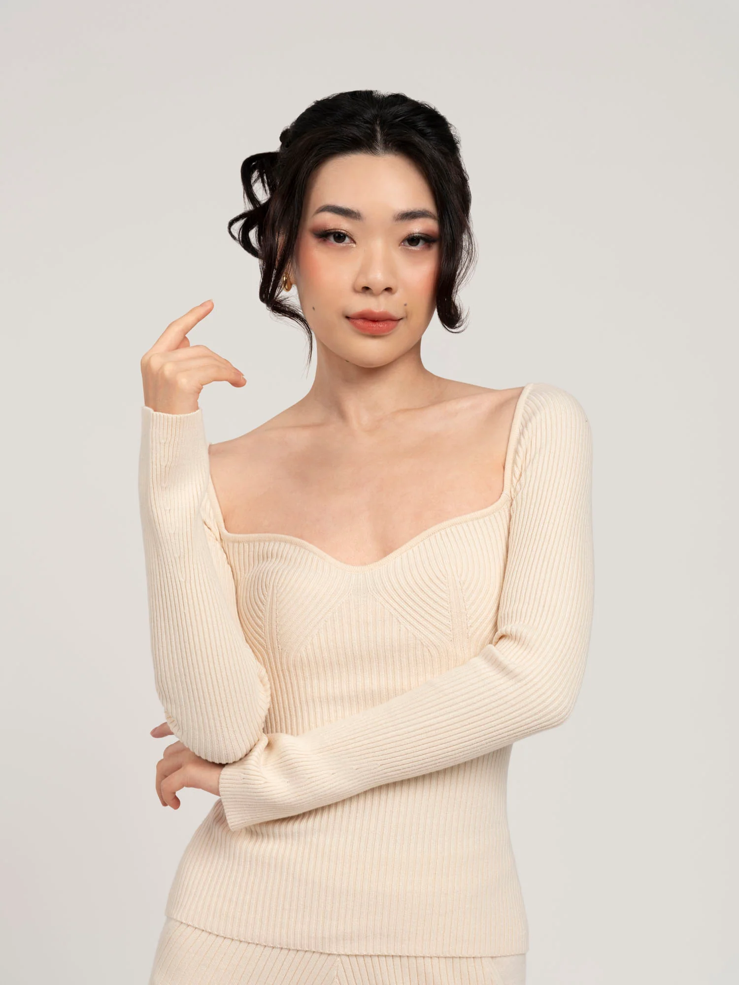Lumiere Ribbed Bustier Top - Image 11