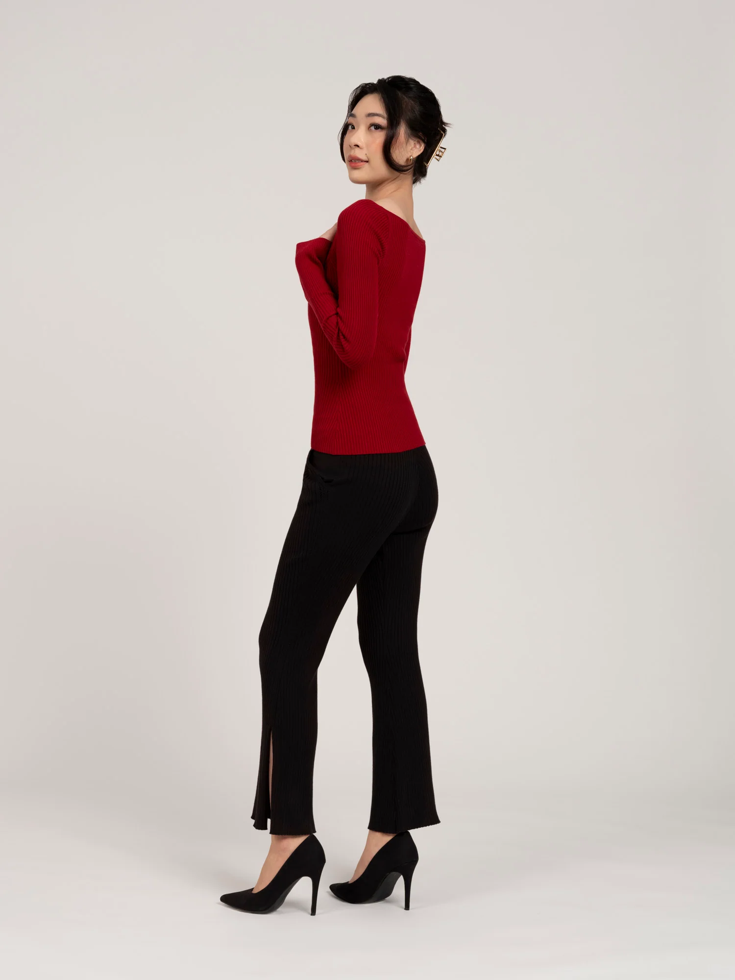 Lumiere Ribbed Bustier Top - Image 3