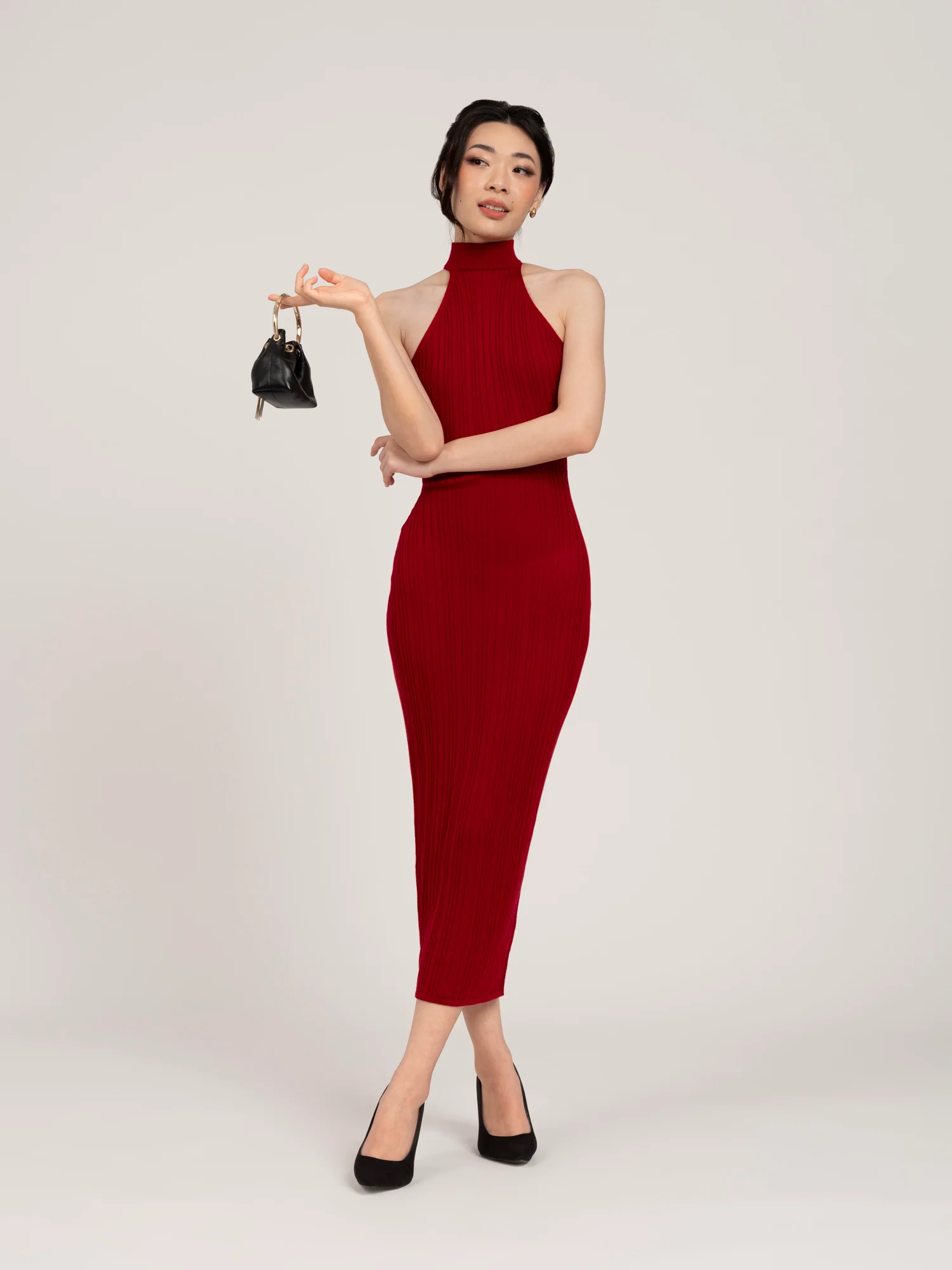 Lumiere Sheer Halter Neck Dress - Image 4