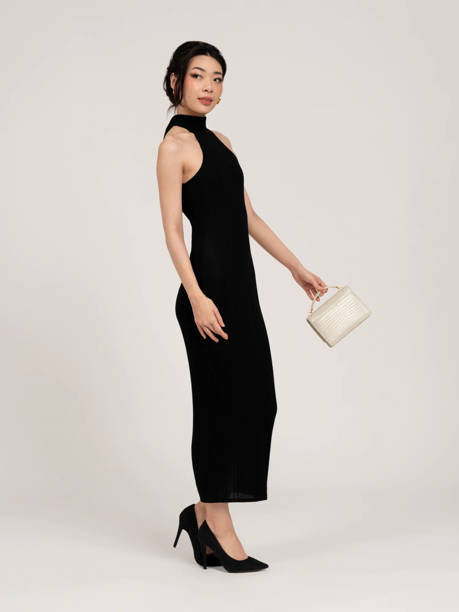 Lumiere Sheer Halter Neck Dress - Image 8