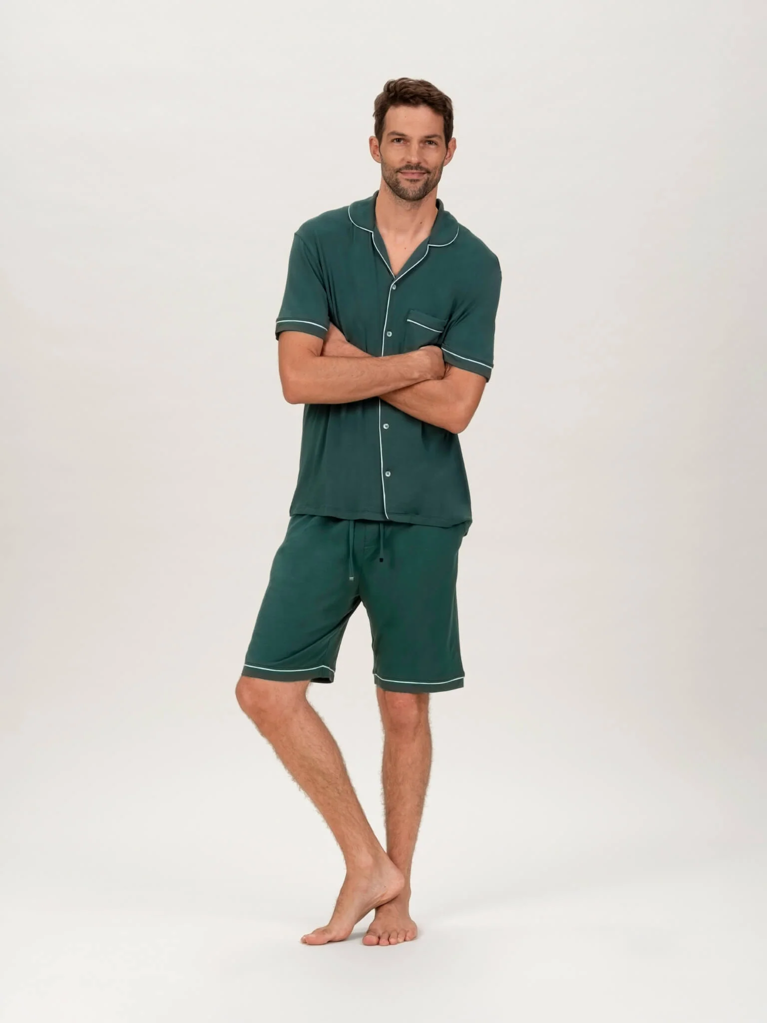 Men's Je Dors Short Sleeve Pyjamas Top - Image 11