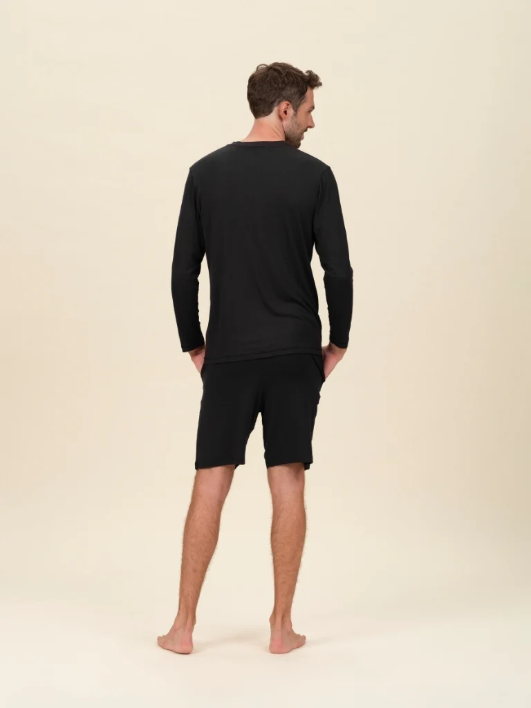 Men's Daydream Ribbed Henley Top - Image 3