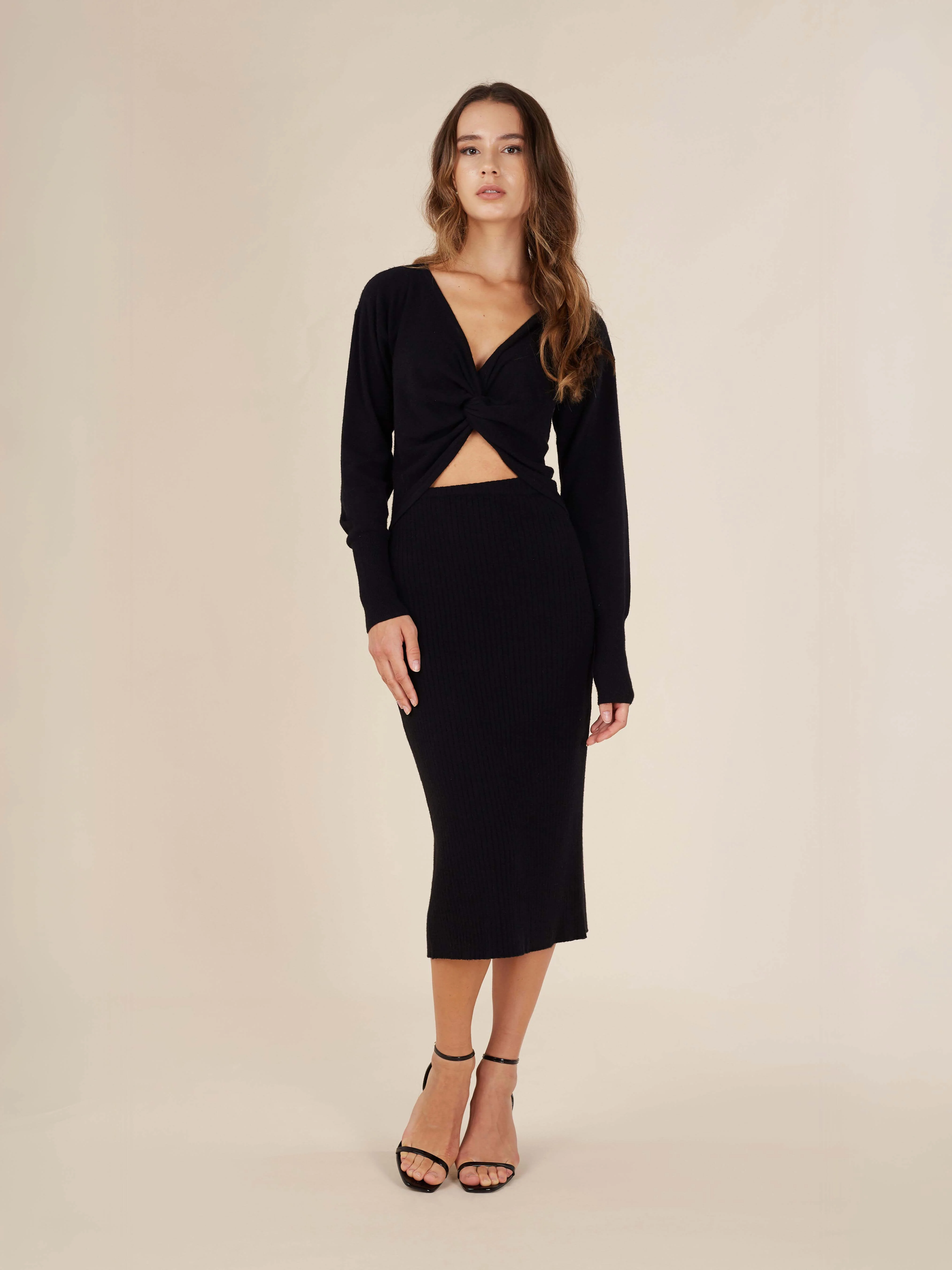 Reis Knitted Midi Skirt