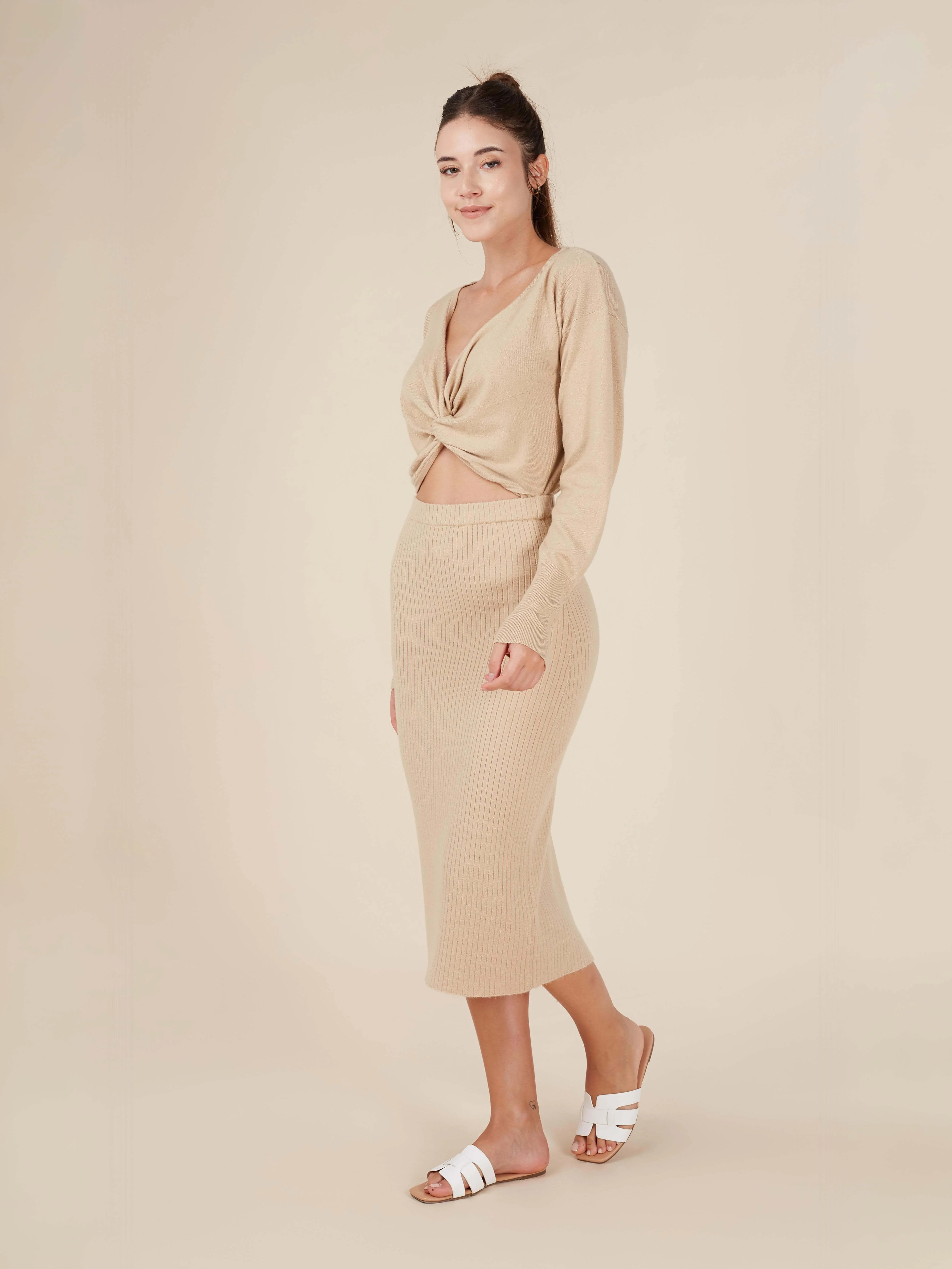 Reis Knitted Twist Front Top - Image 5