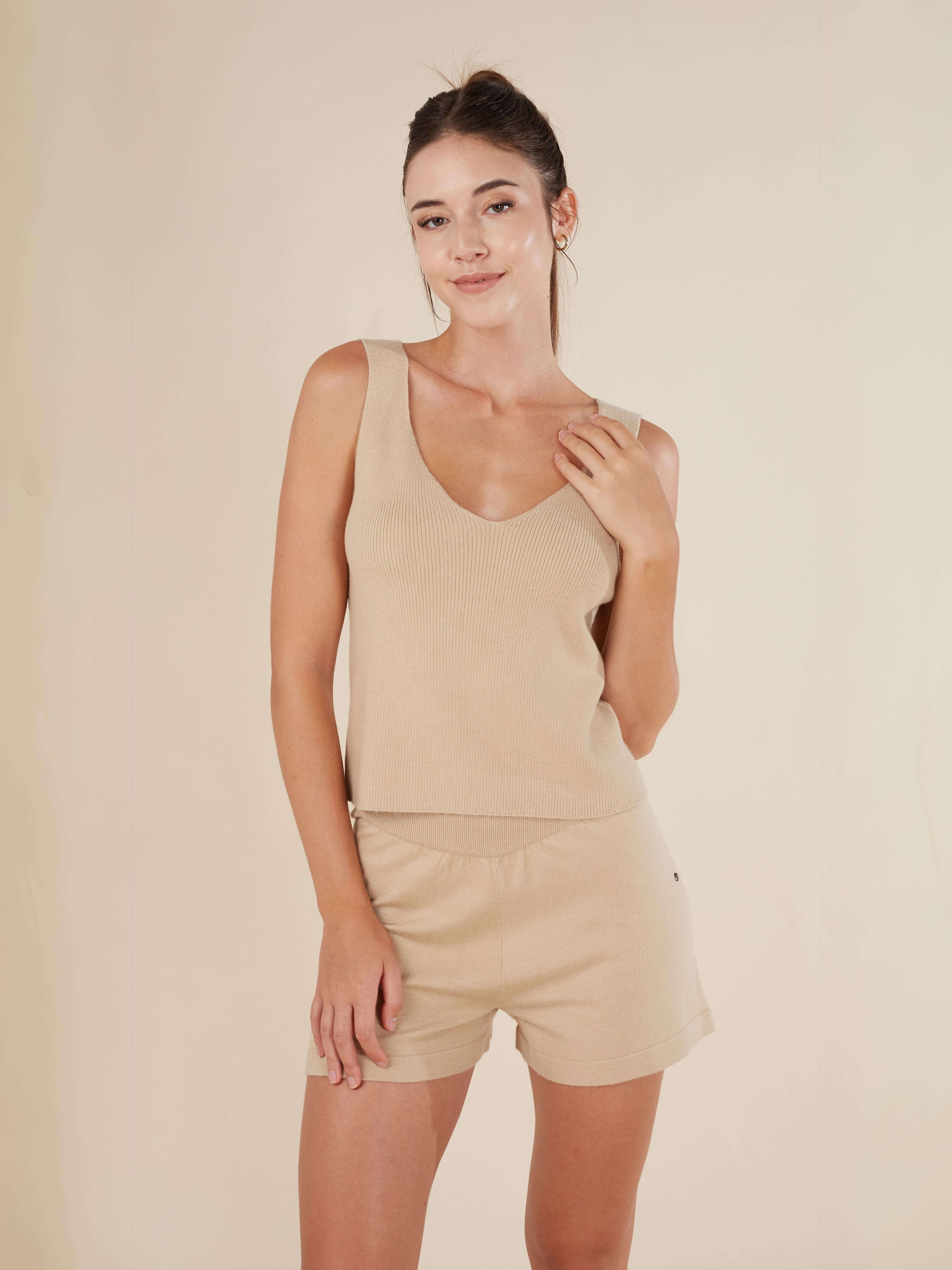Reis Knitted V Neck Tank Top - Image 13