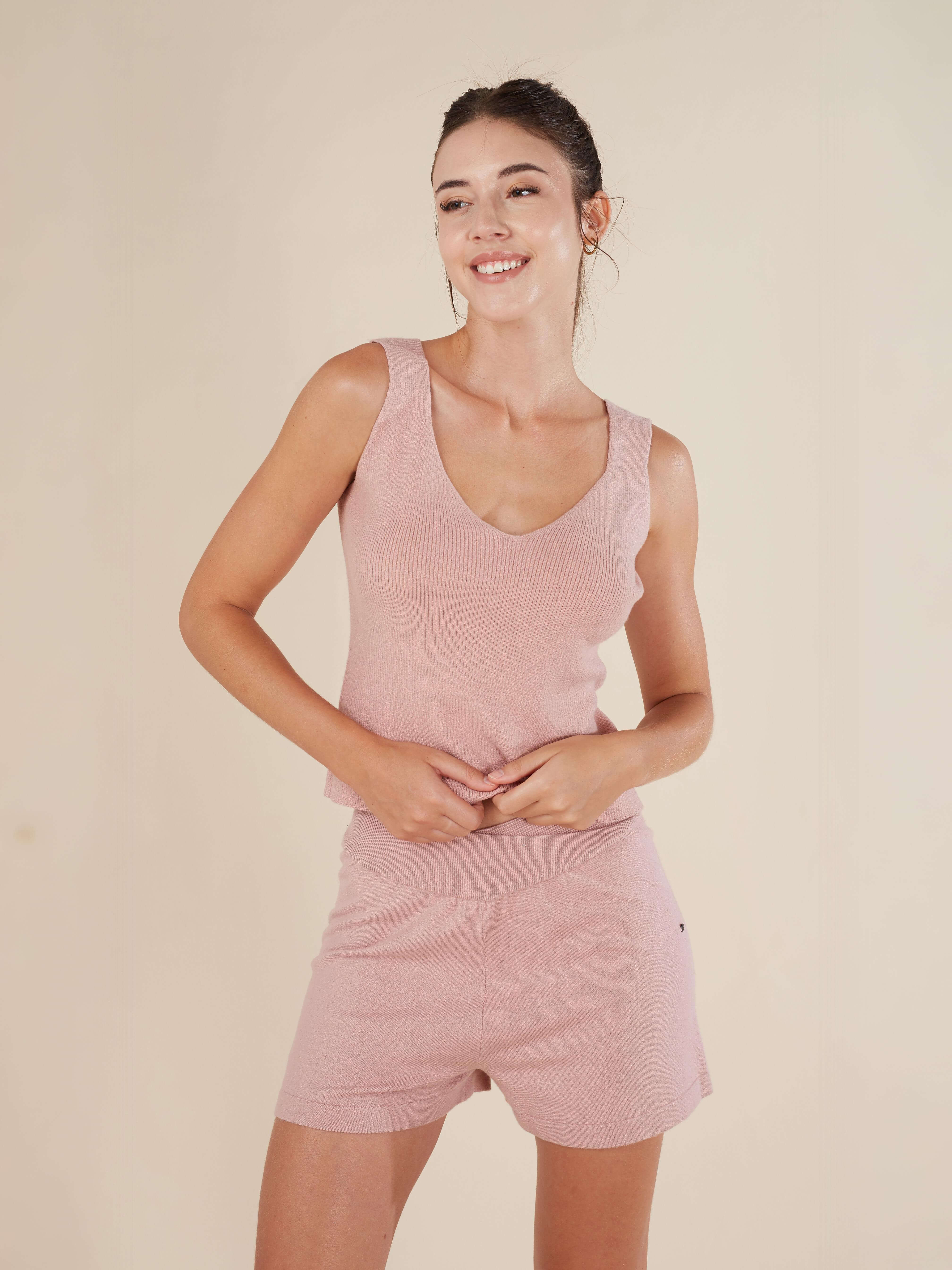 Reis Knitted V Neck Tank Top - Image 9