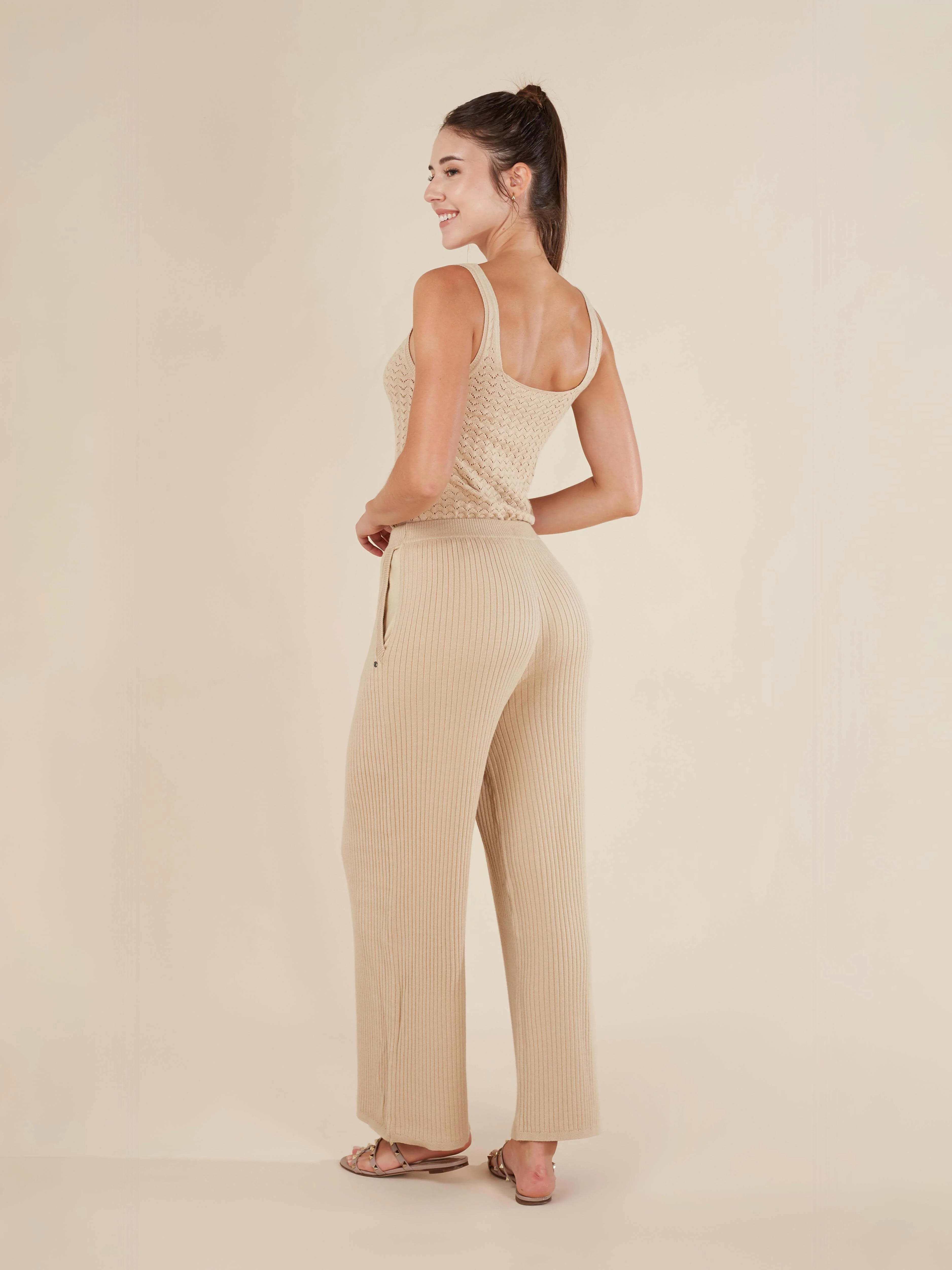 Reis Knitted Wide Leg Pants - Image 15