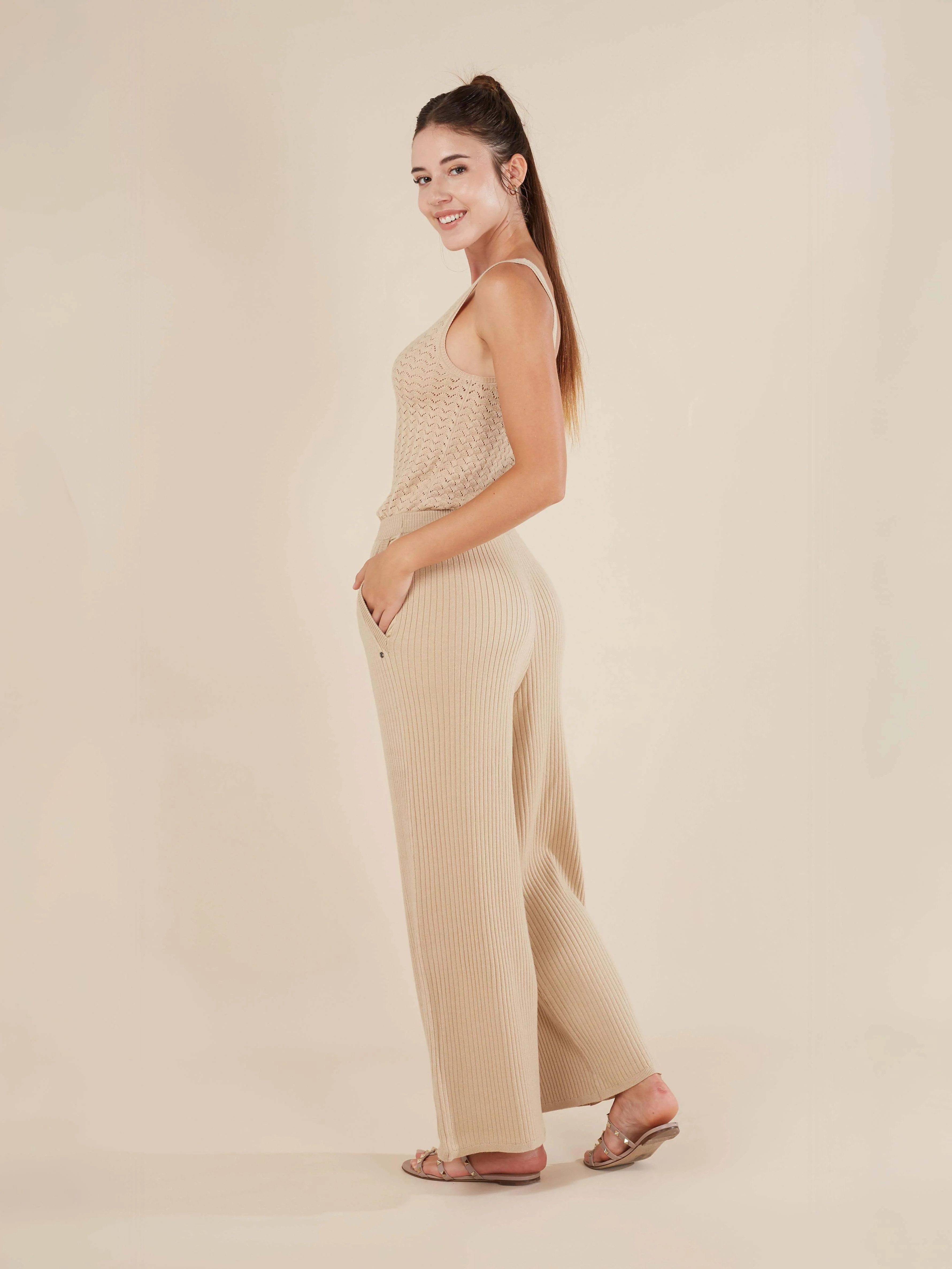 Reis Knitted Wide Leg Pants - Image 17