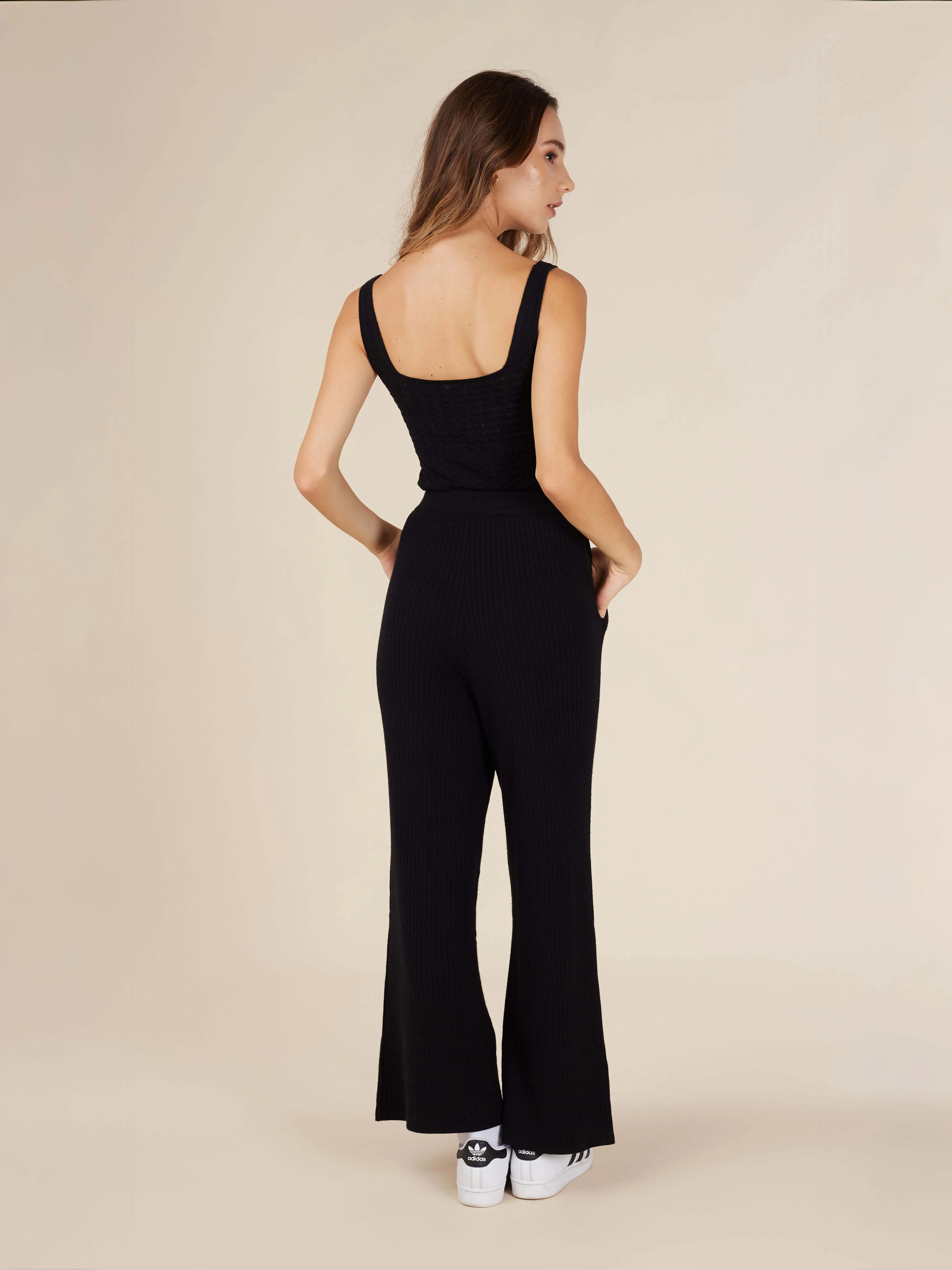 Reis Pointelle Knit Square Neck Tank Top - Image 7