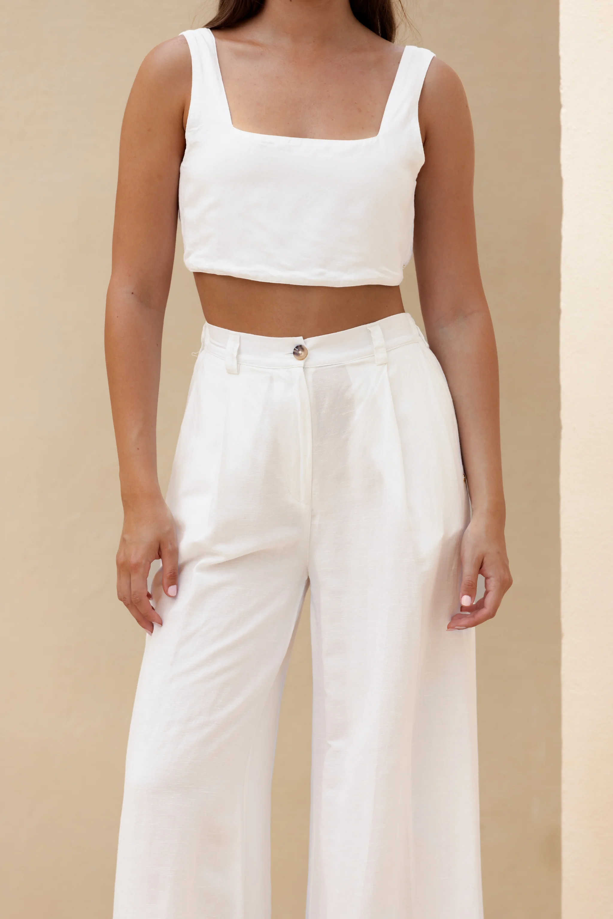 Terra Linen Wrap Top - Image 3