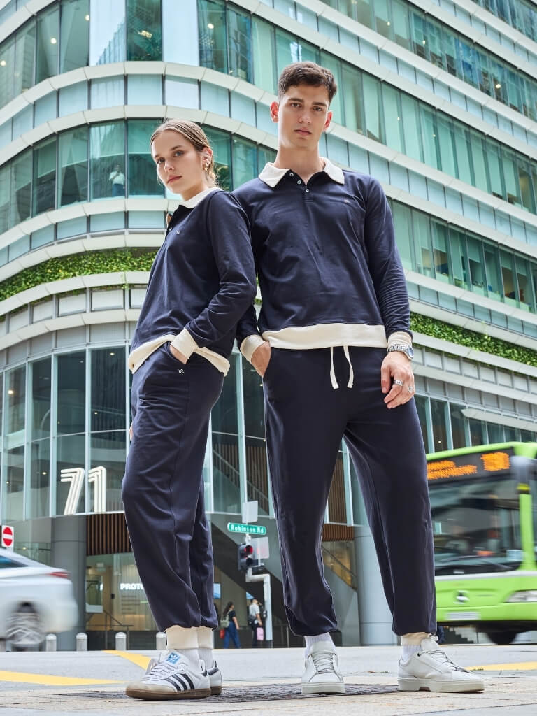 The Unisex City Polo Sweatshirt - Image 9